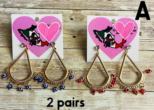 Evil Eye Earrings Aretes De Mal de Ojo