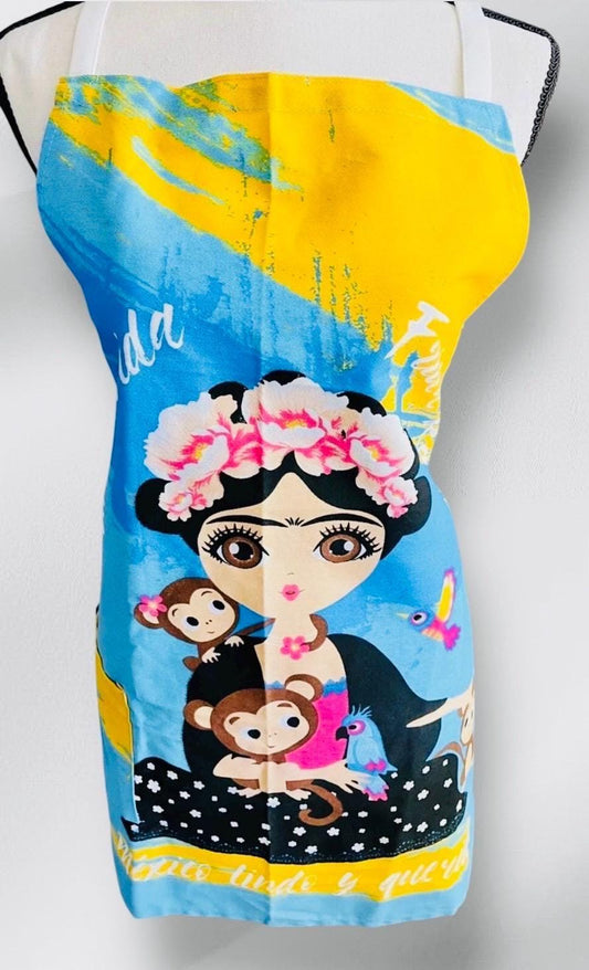 Mandil Mexicano de Frida Kahlo Mexican Frida Kahlo Apron