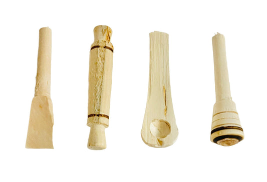 Miniature Utensil 4 Piece Set Mexican Kitchen Utensilios en Miniatura de Madera Mexicanos