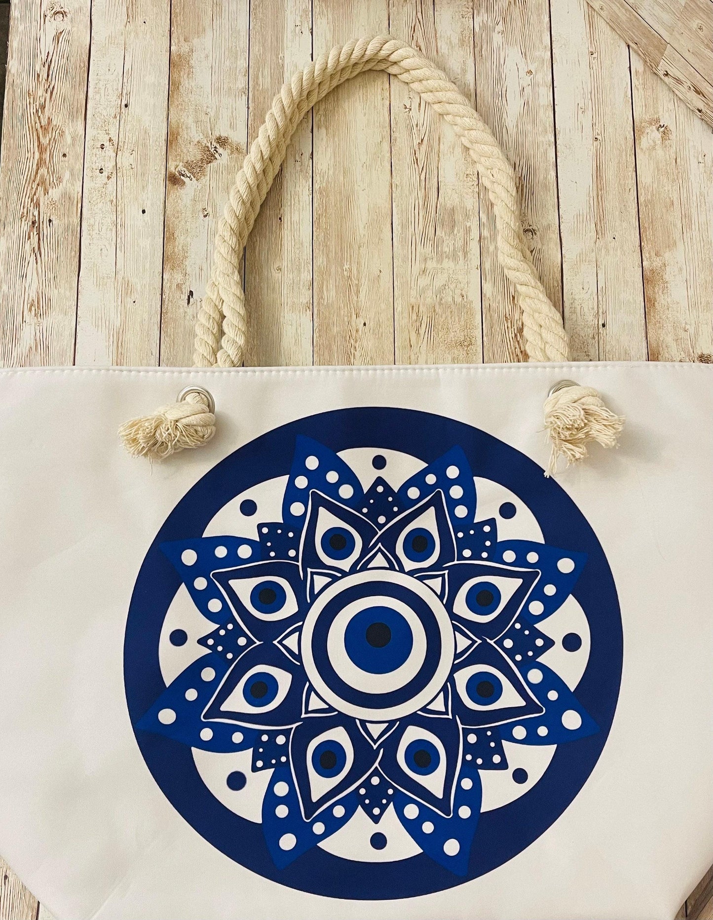 Hamsa Evil Eye Hand Canvas Tote Bolsa Mexicana Artesenal Hamsa Mal De Ojo