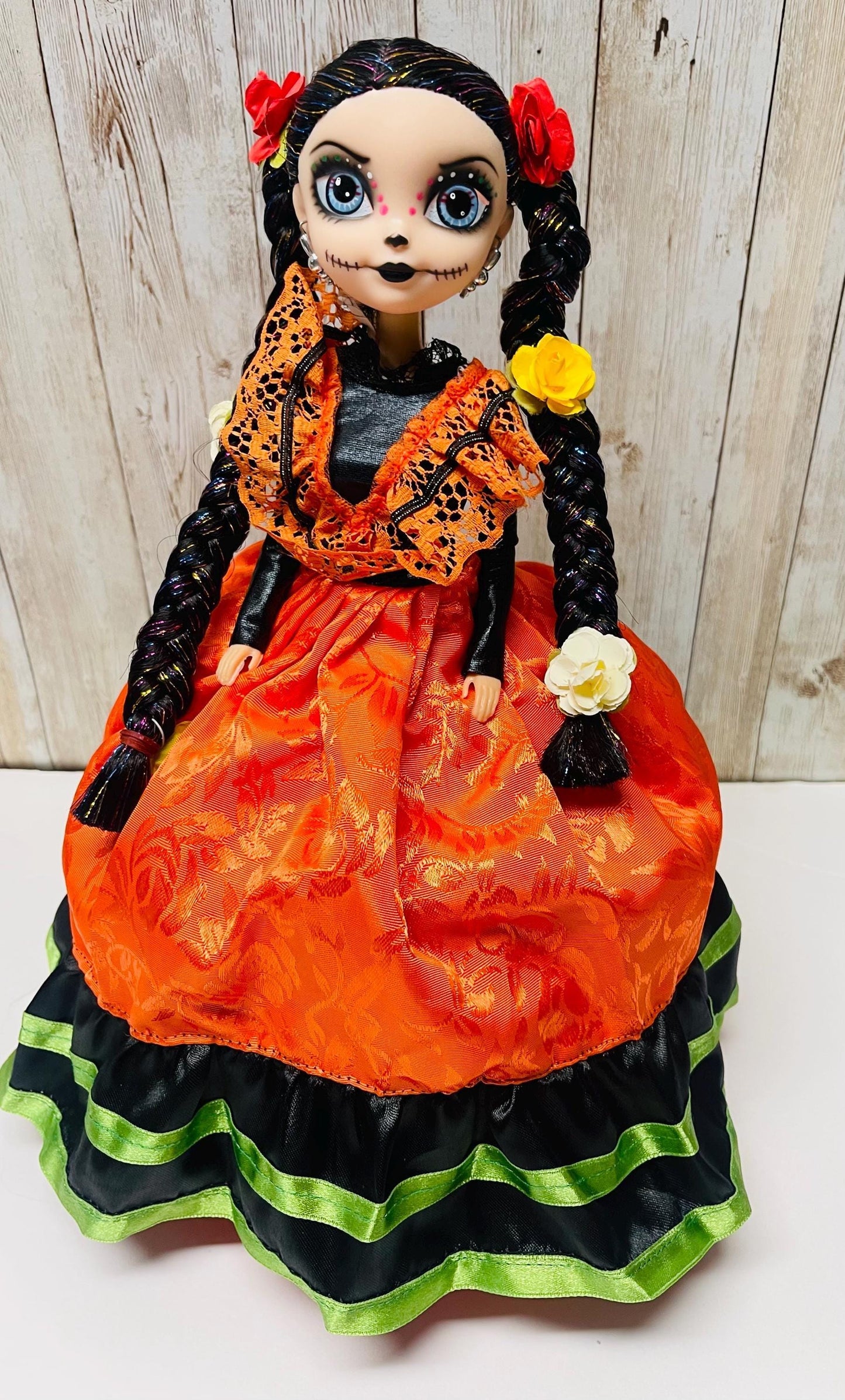 Day of the Dead Frida Kahlo Doll Catrina de Frida Kahlo Dia de Muertos
