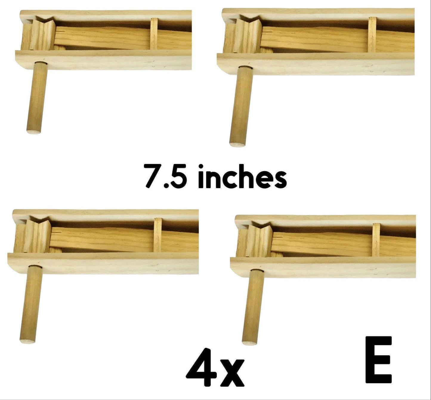 Matracas Mexicana Mexican Wooden Noisemaker Grogger, Matraca Loud 5 and 7.5 inches