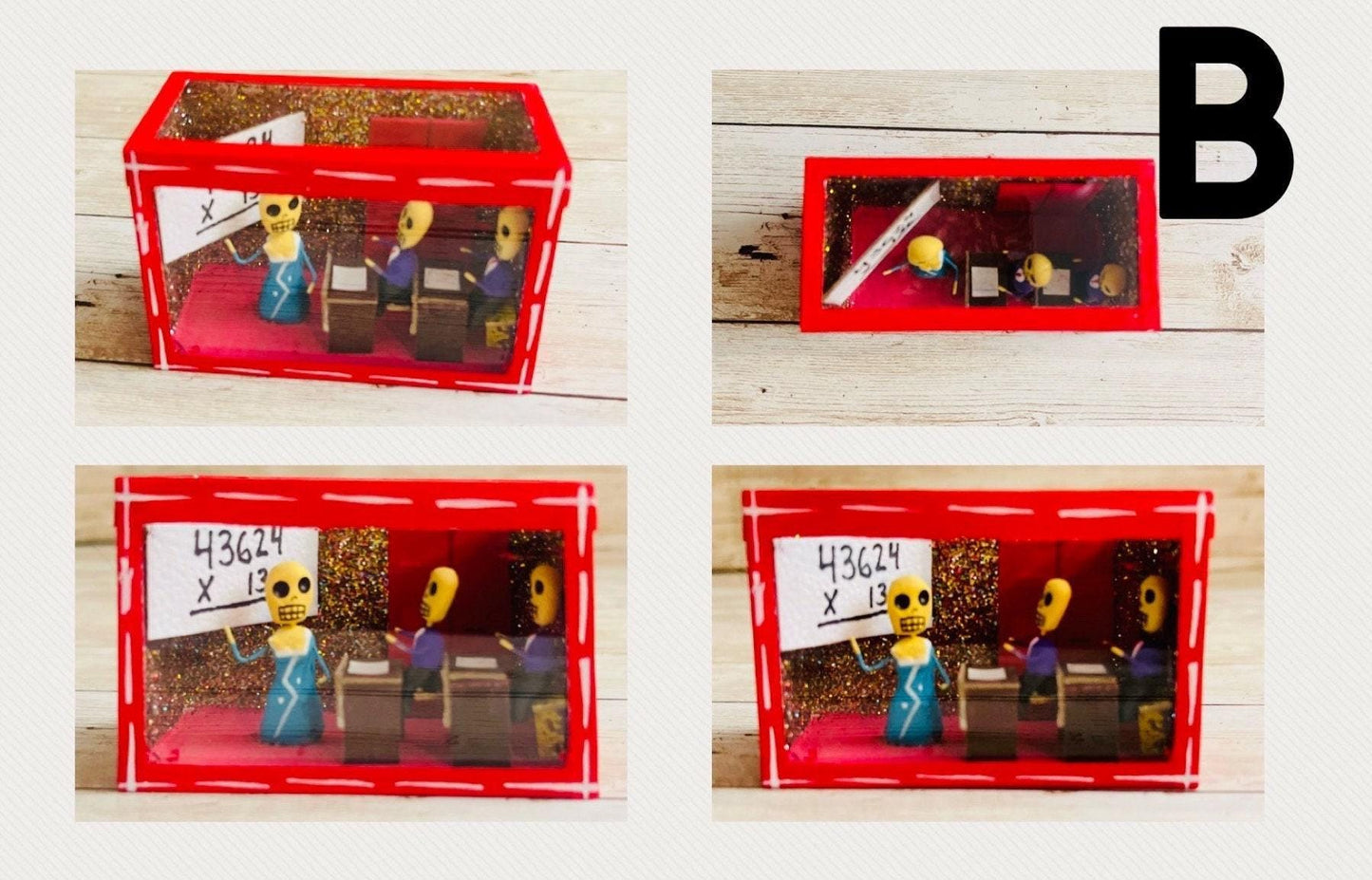 Nicho Mexicano De Catrinas con Vitrina Mexican Sugar Skulls Shadow Box