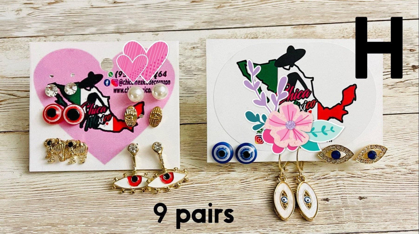 Evil Eye Earrings Aretes De Mal de Ojo