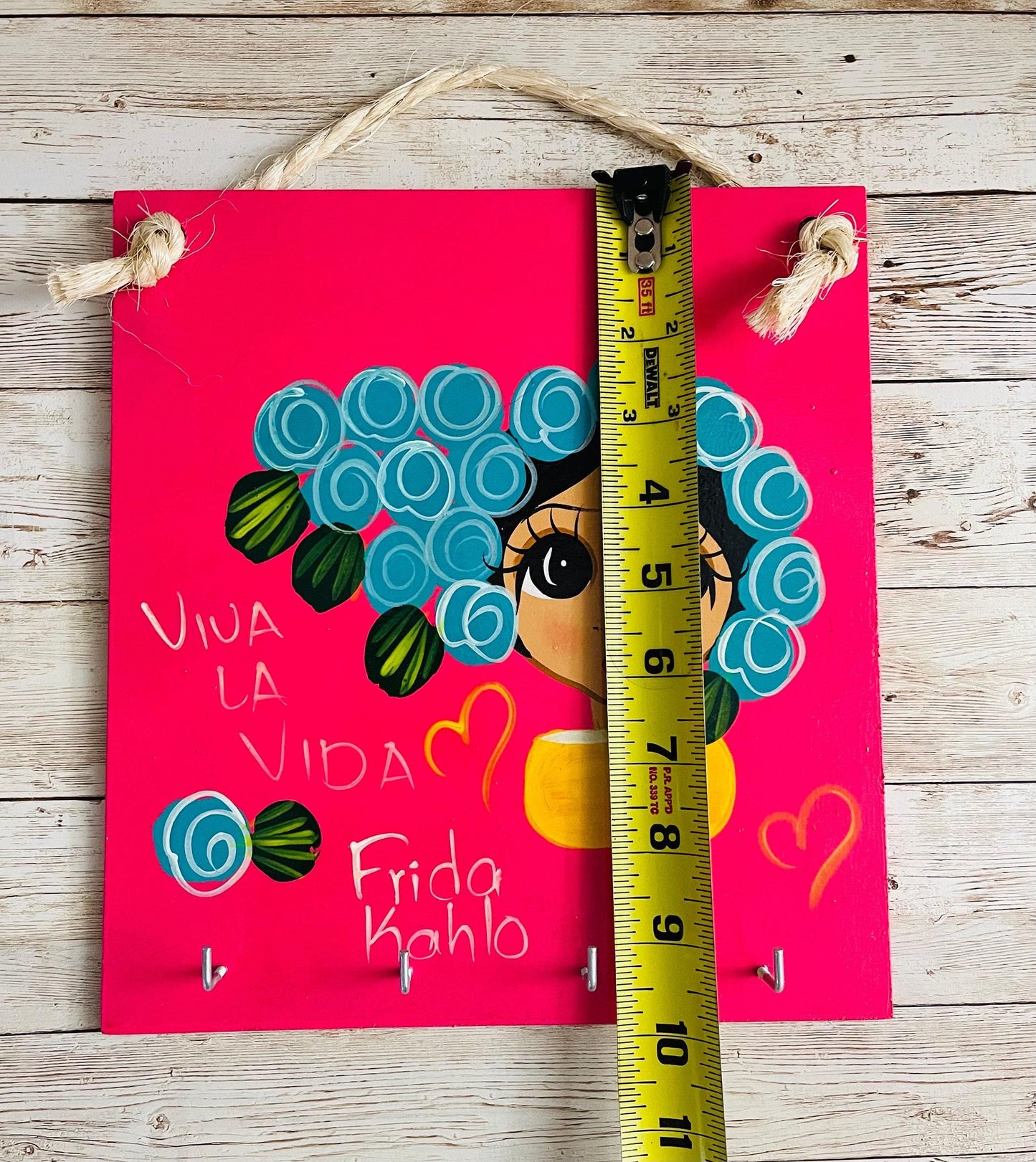 Porta Llavero Mexicano De Frida Kahlo Frida Kahlo Keychain Key Holder Display-Key Wall Display.