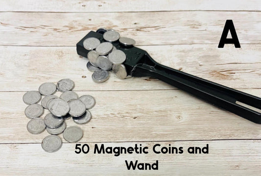 50 Monedas Mexicanas de Fichas Falsas MagnГ©ticas de 50 Centavos para Jugar 50 Cent Magnetic Play Coins or Chips for Filling Bingo Cards