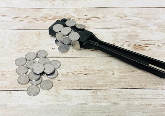 50 Monedas Mexicanas de Fichas Falsas MagnГ©ticas de 50 Centavos para Jugar 50 Cent Magnetic Play Coins or Chips for Filling Bingo Cards