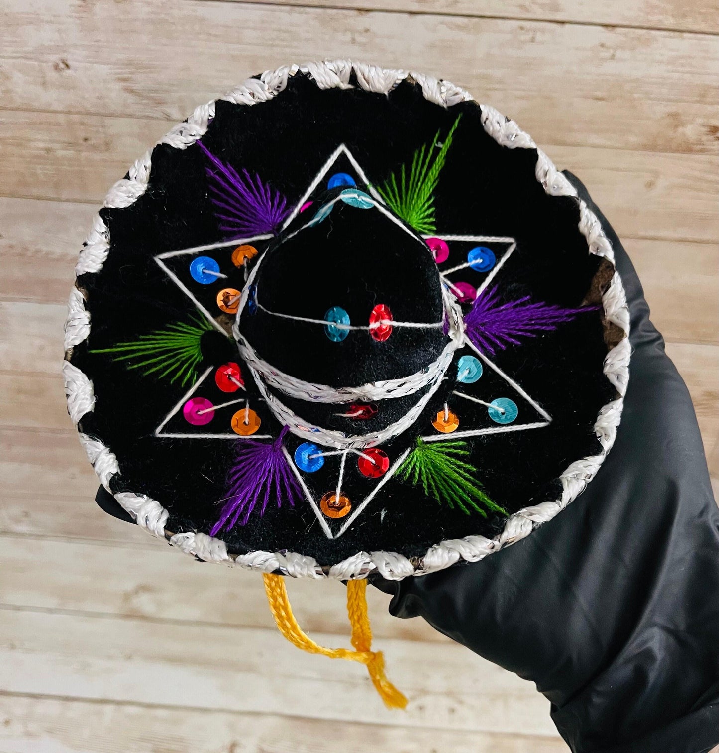 2x Mexican Mariachi Sombrero Decorations 2 Sombreros Mexicano de Mariachi Para Decoracion