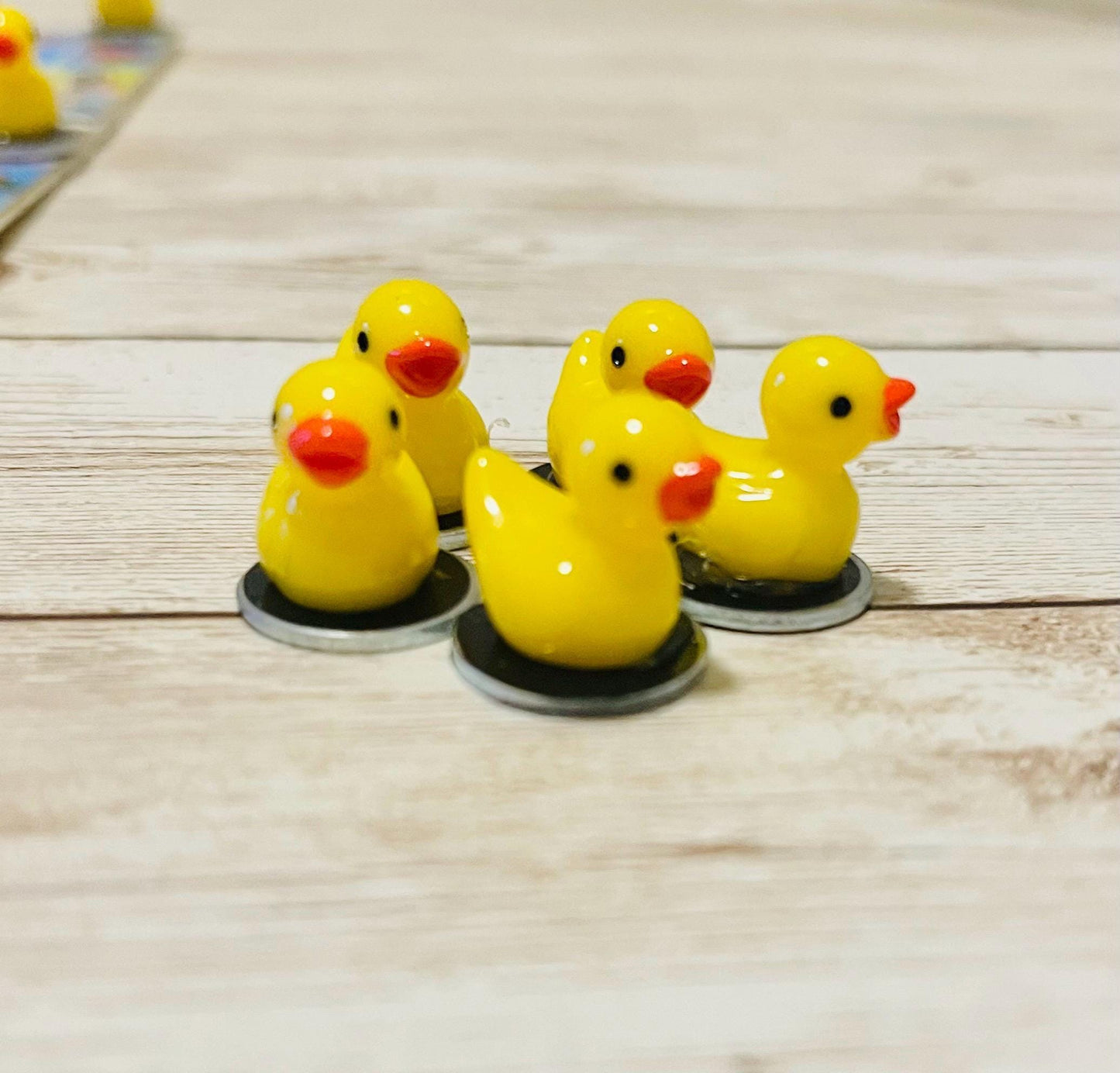 Fichas Magneticas de Patitos con Pala MagnГ©tica Resin Filler Cards Duckies Chips with Magnetic Wand for Bingo