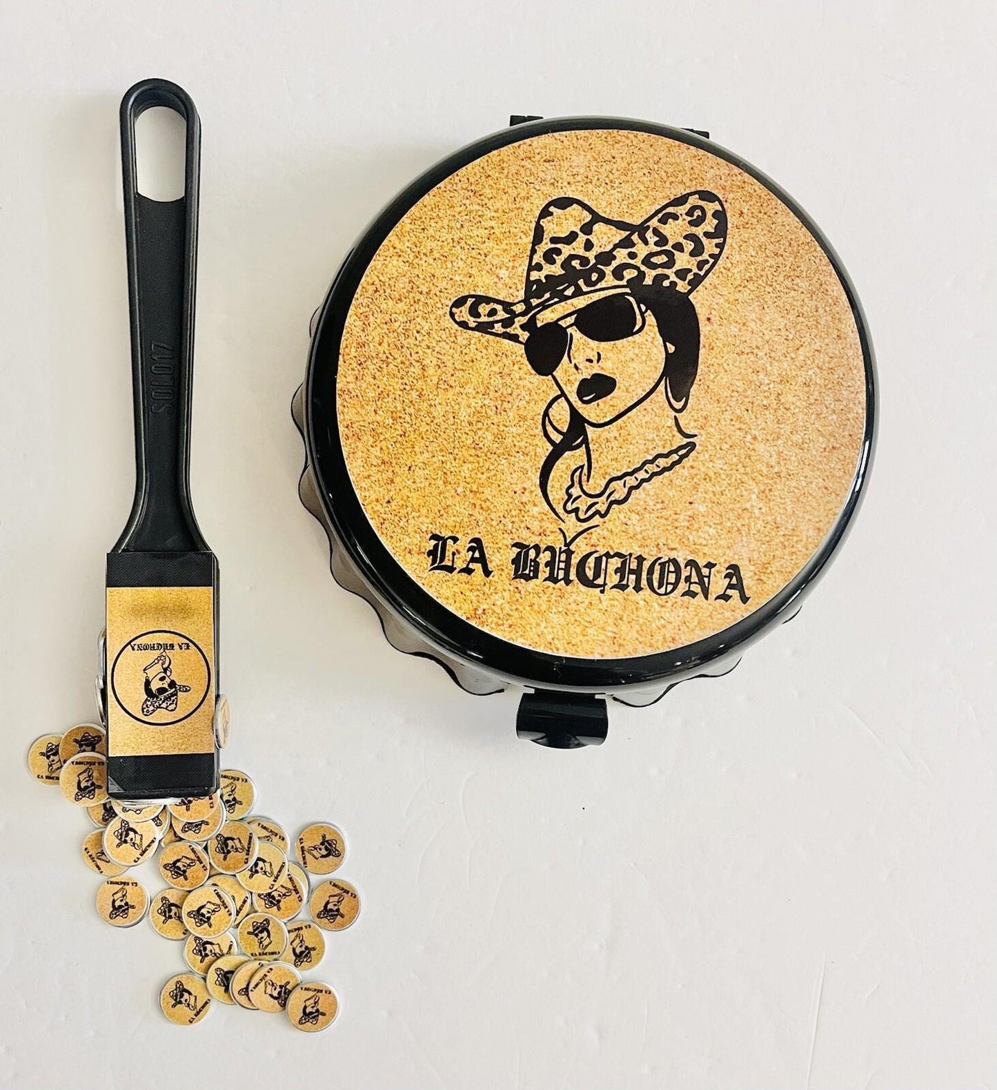 Fichero La Buchona Para Monedas/Fichas Con Pala MagnГ©tica Y 50 Fichas