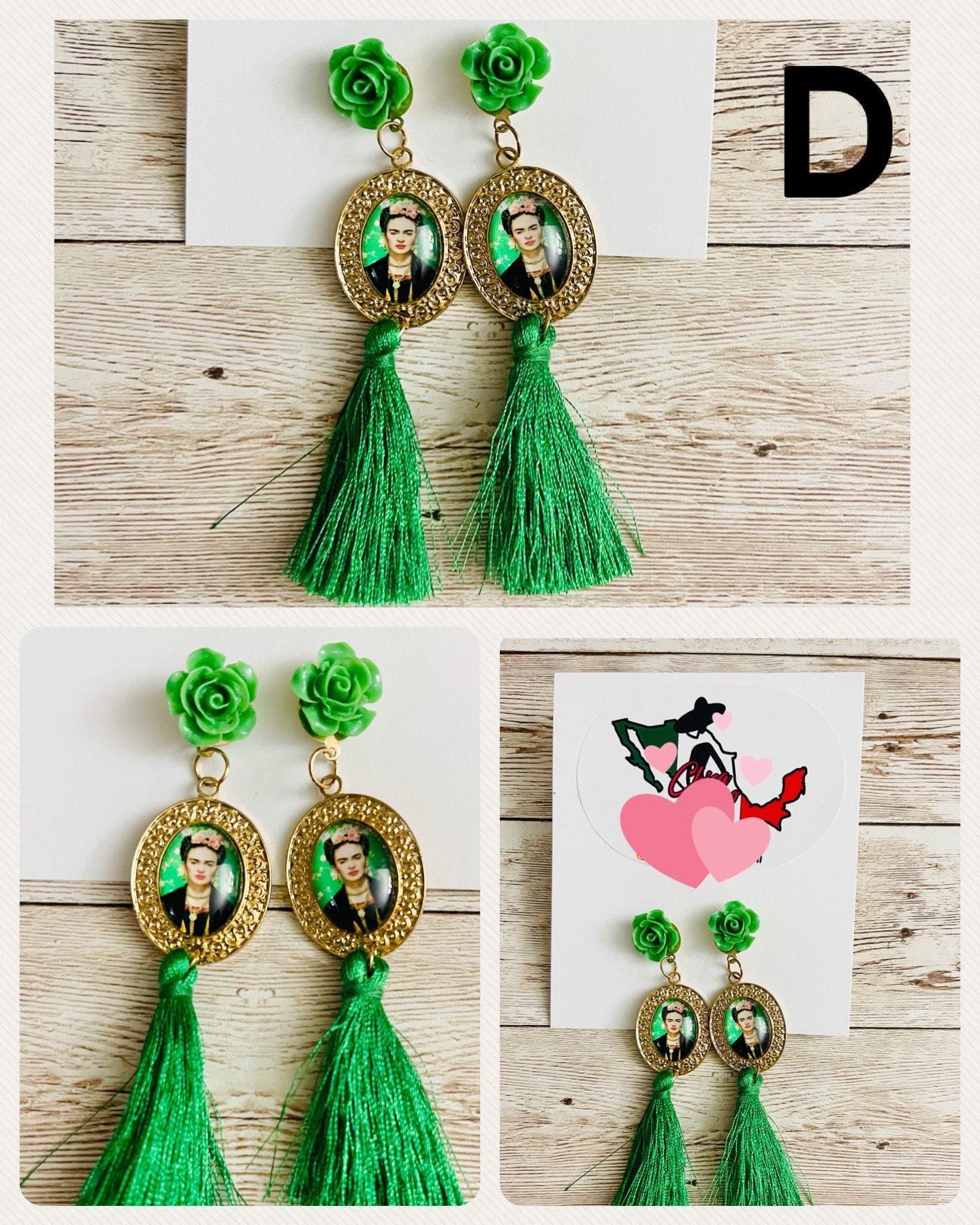 Frida Kahlo Earrings Aretes de Frida Kahlo