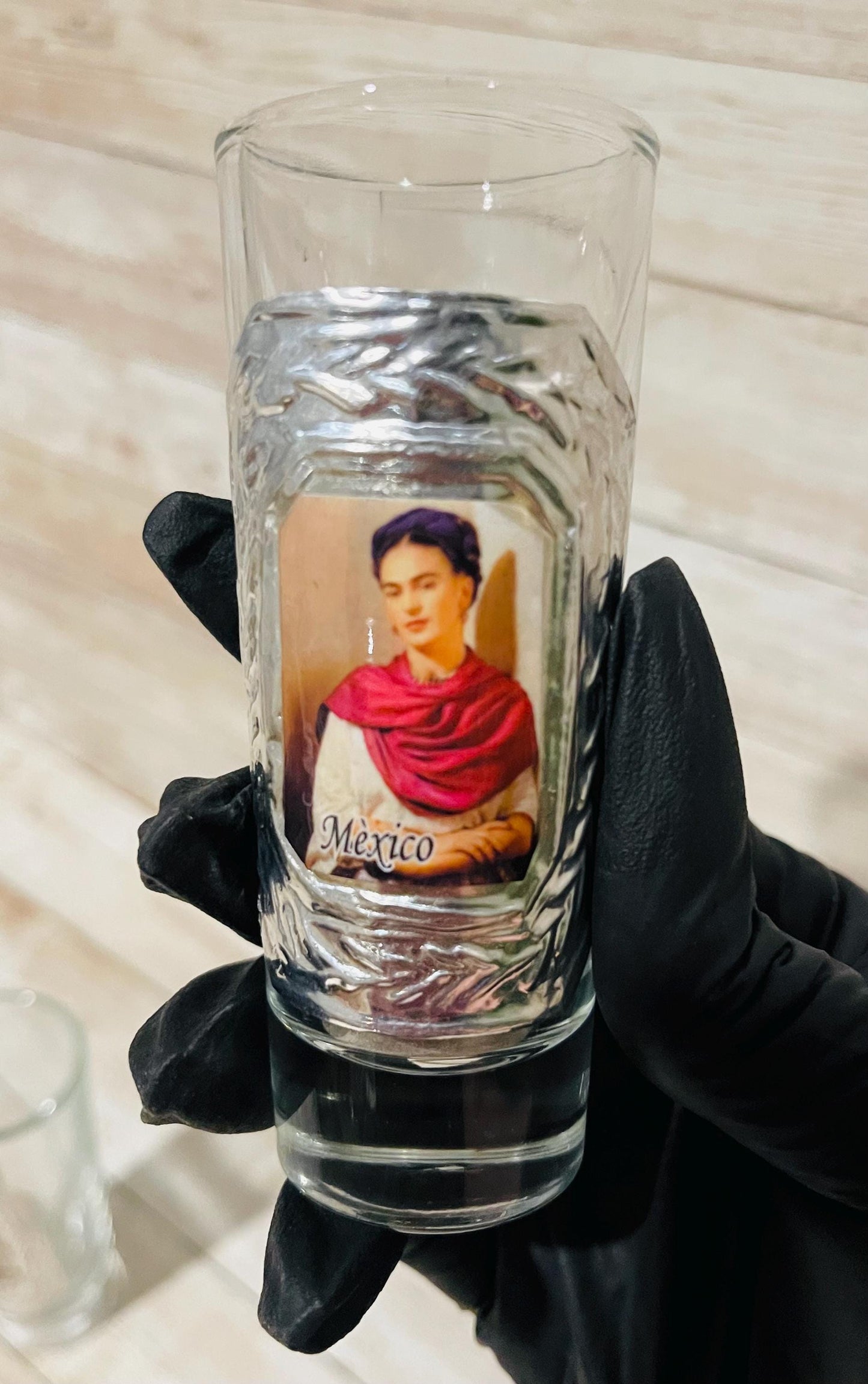 2x  Frida Kahlo Mexican Shot Glasses Vasos Tequileros de Frida Kahlo Set De 2x