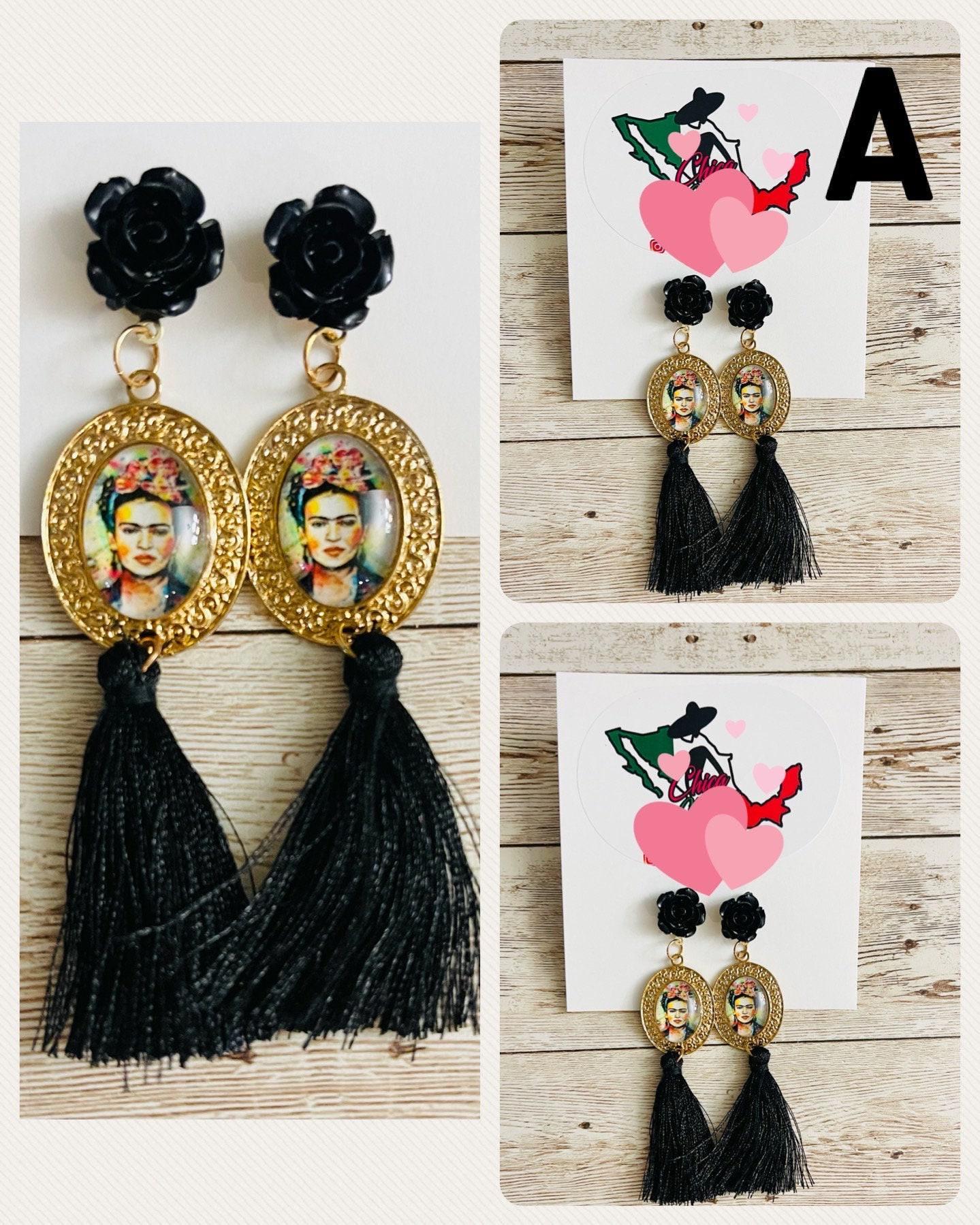 Frida Kahlo Earrings Aretes de Frida Kahlo