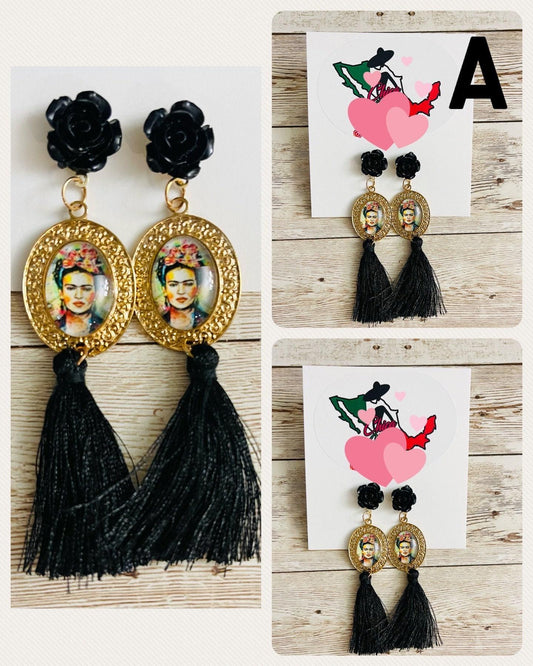 Frida Kahlo Earrings Aretes de Frida Kahlo