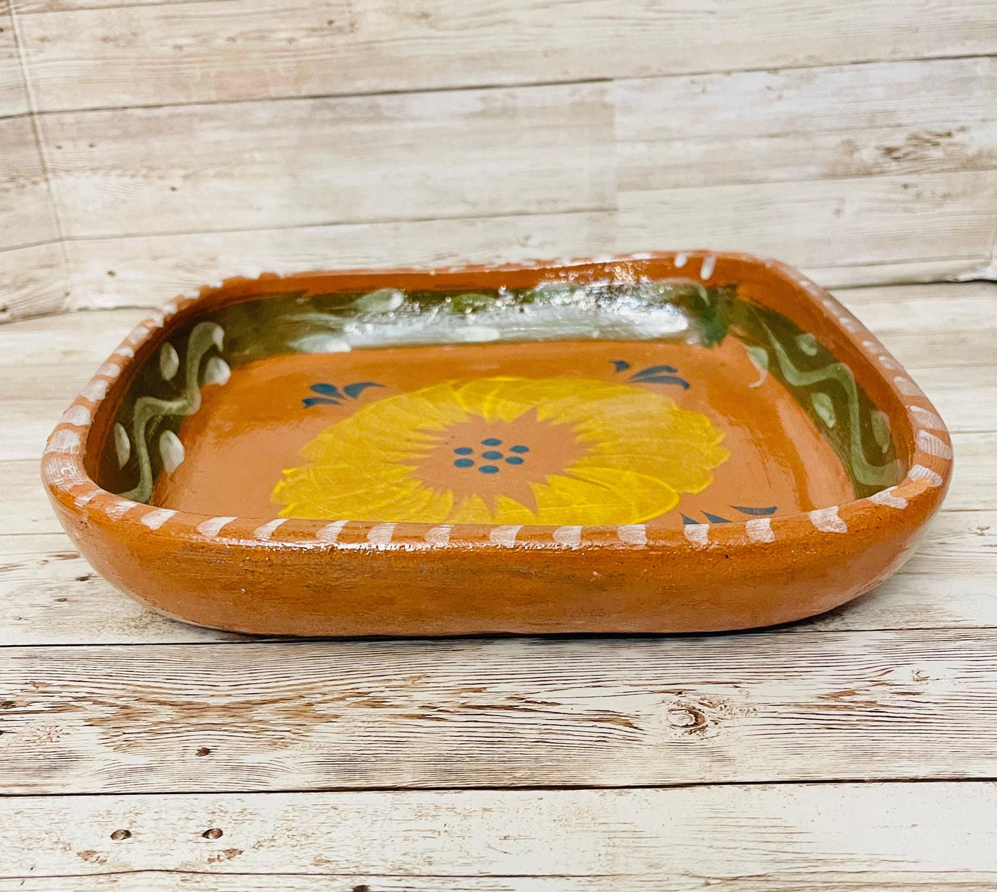 Mexican Terra Cota Plate Platon Mexicanos De Barro Artesanales