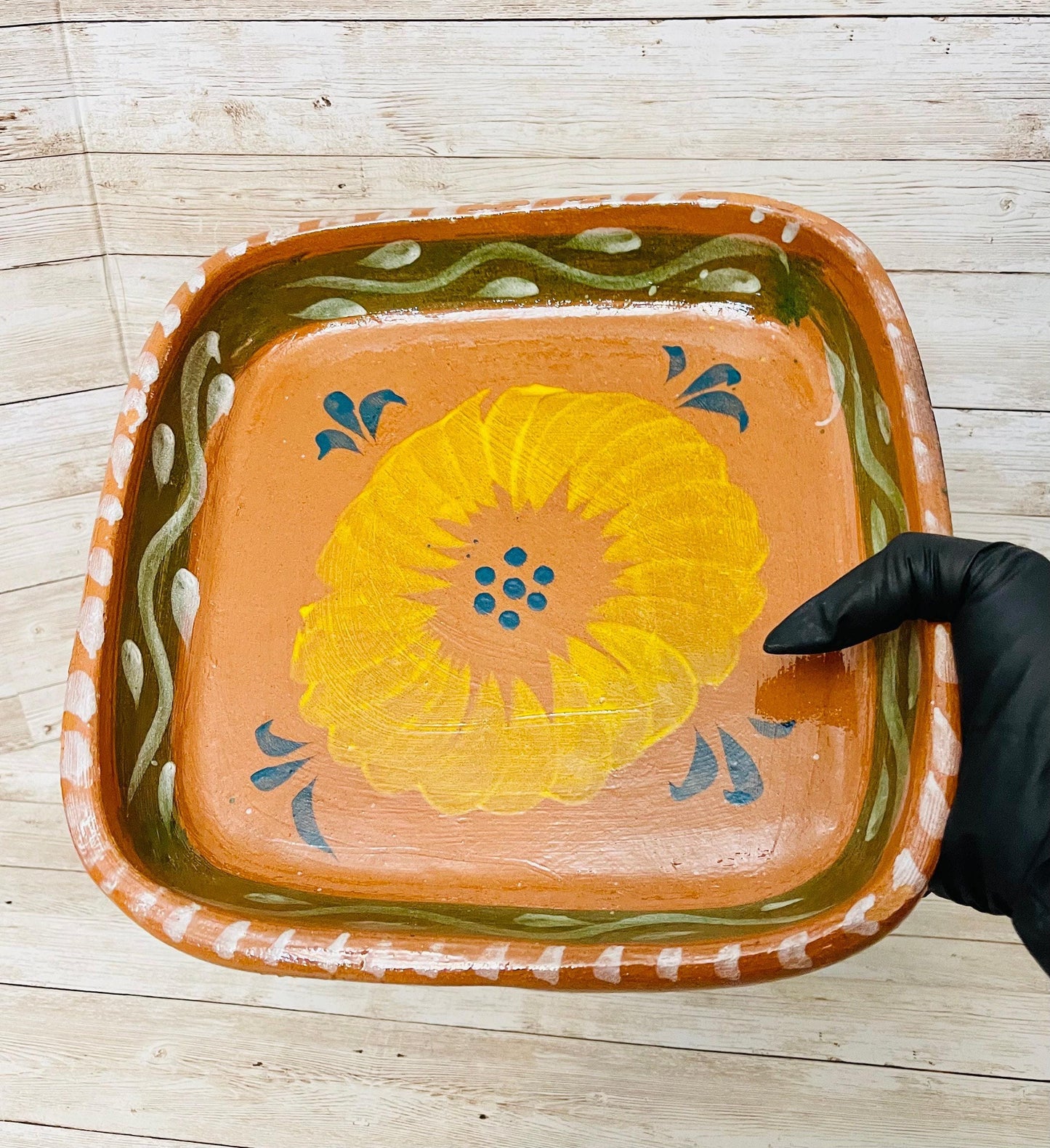 Mexican Terra Cota Plate Platon Mexicanos De Barro Artesanales
