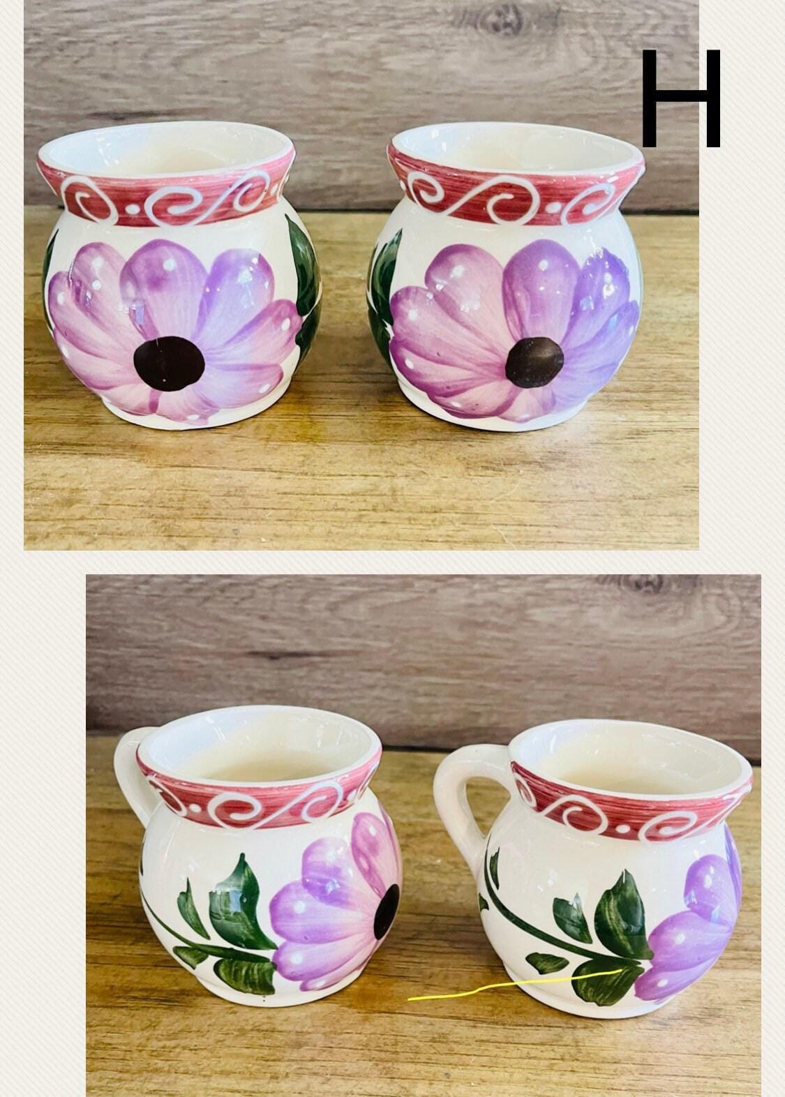 Mexican Pottery Cups Tazas de Barro Mexicanas