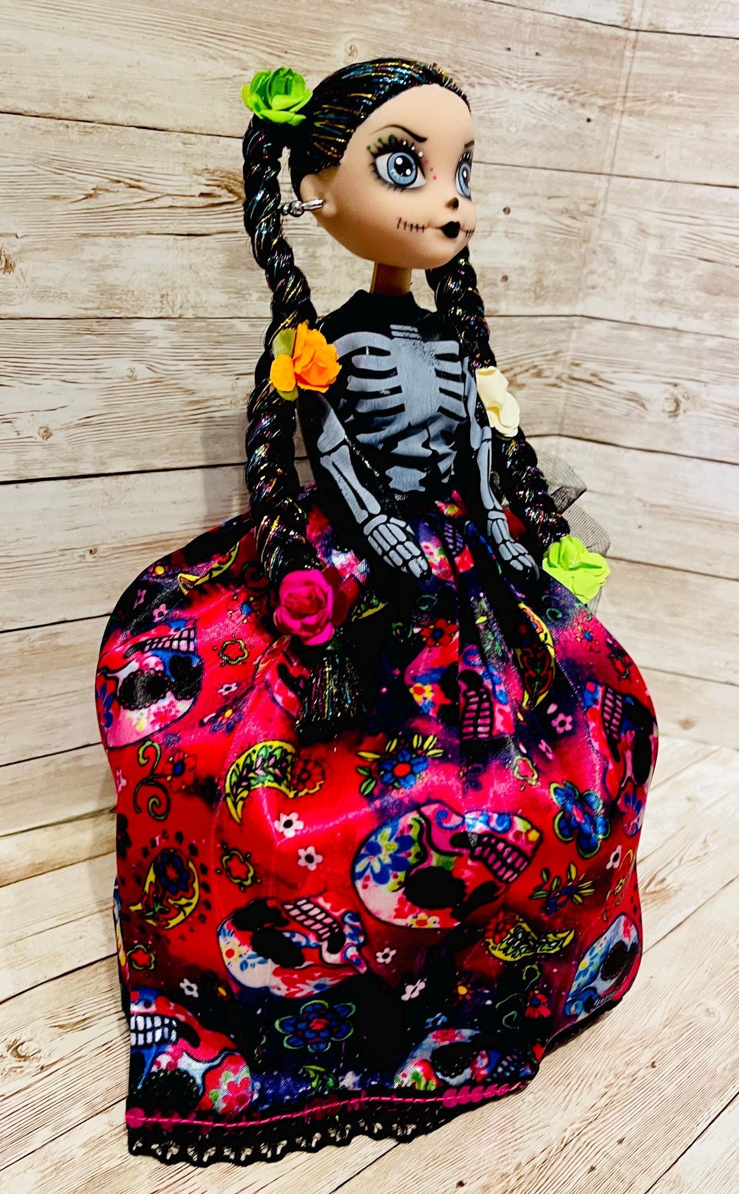 Day of the Dead Frida Kahlo Catrina Doll Catrina de Frida Kahlo Dia de Muertos