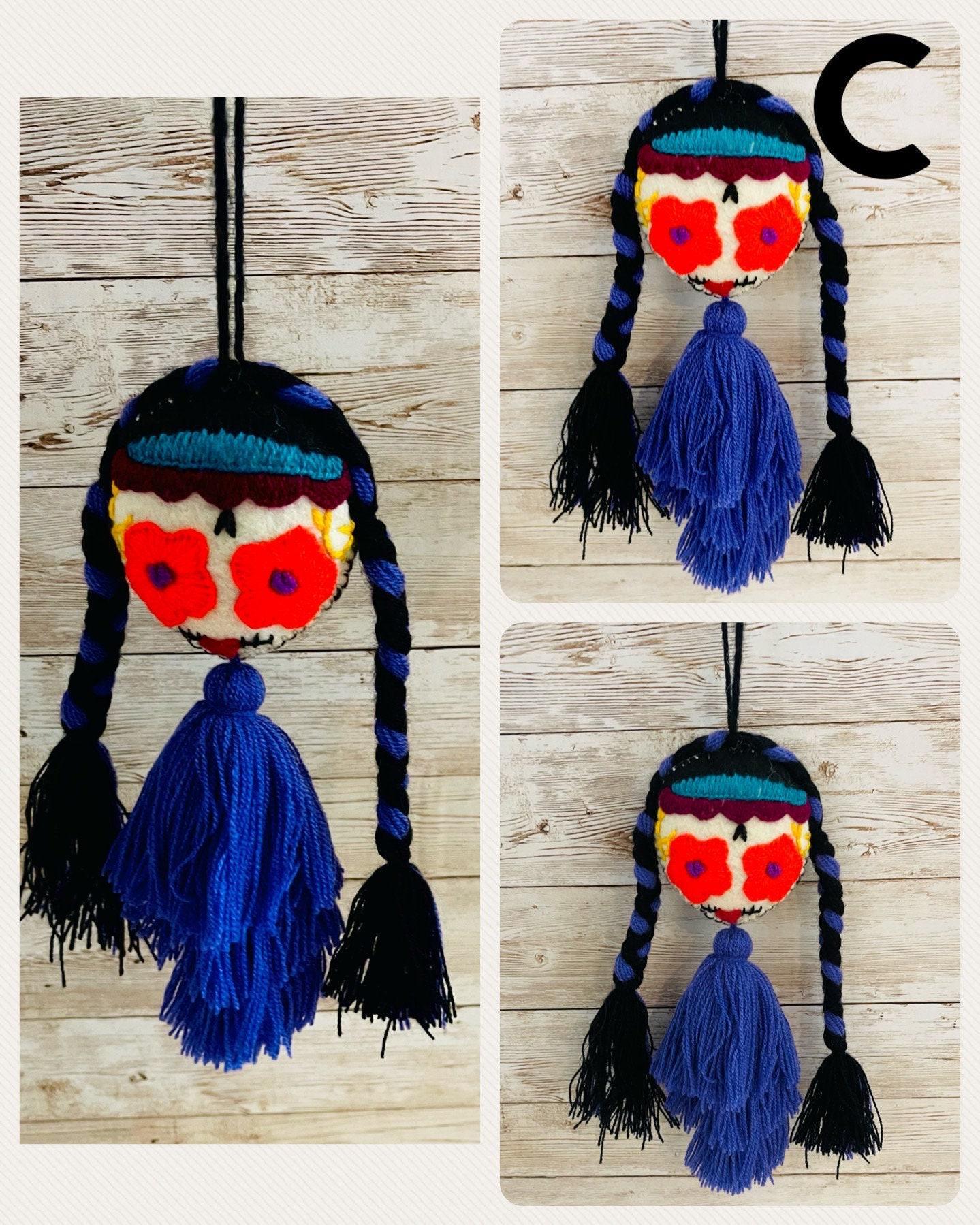 Day of the Dead Catrina Tassle Pom Pom Dia de Muertos Catrinas