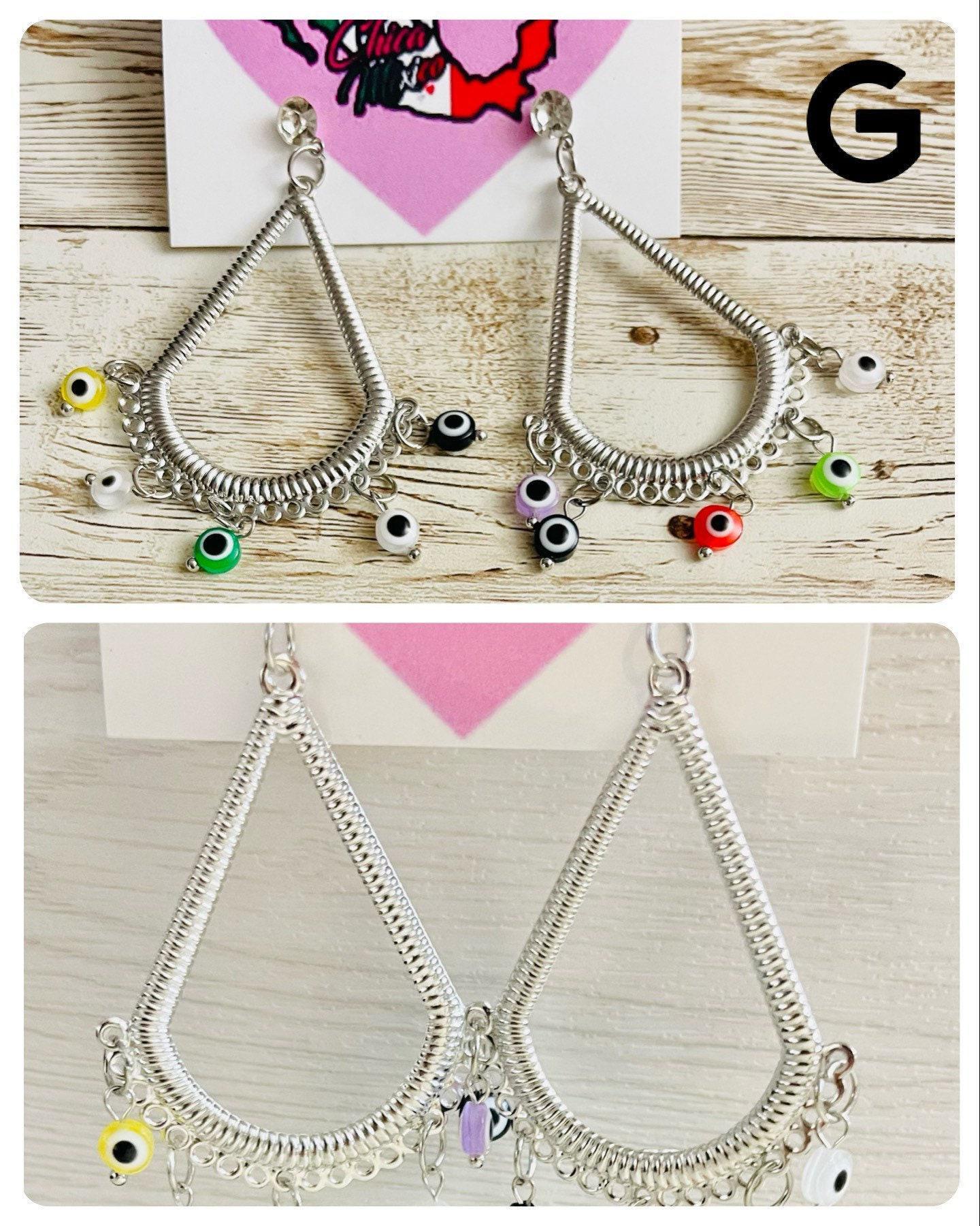 Evil Eye Earrings Aretes De Mal de Ojo