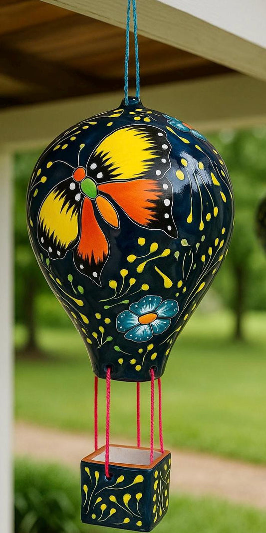 Mexican Talavera Hot Air Ballon Ceramic Hanging Decor Globo AerostГЎtico Mexicano de Talavera Globo de Aire