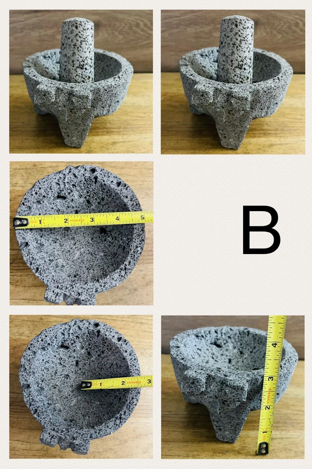 Molcajete/Tejolote Authentic Mexican Mortar & Pestle Made From Lava Rock “Pig Molcajete Mexican de Piedra Volcanica