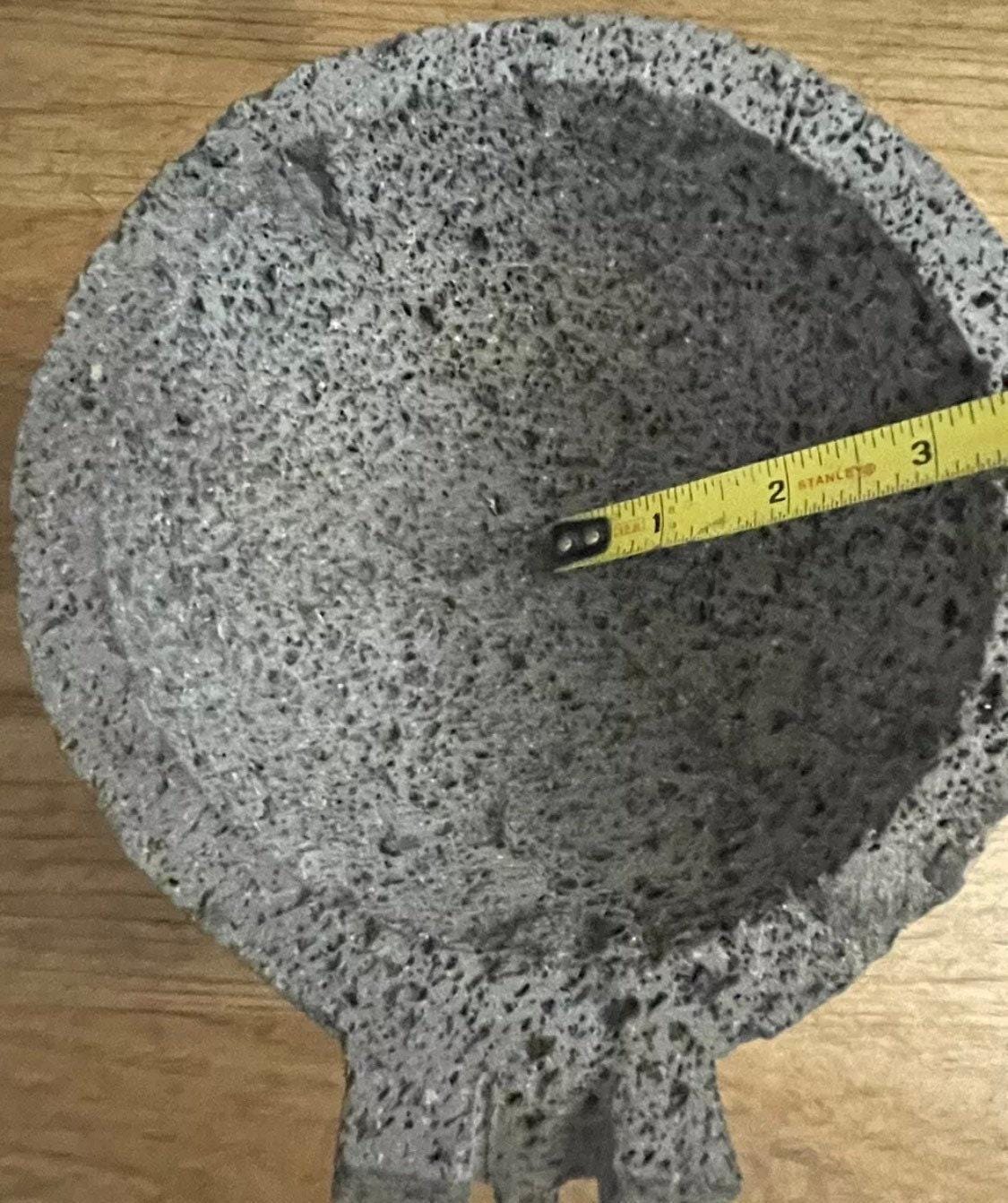 Molcajete/Tejolote Authentic Mexican Mortar & Pestle Made From Lava Rock “Pig Molcajete Mexican de Piedra Volcanica