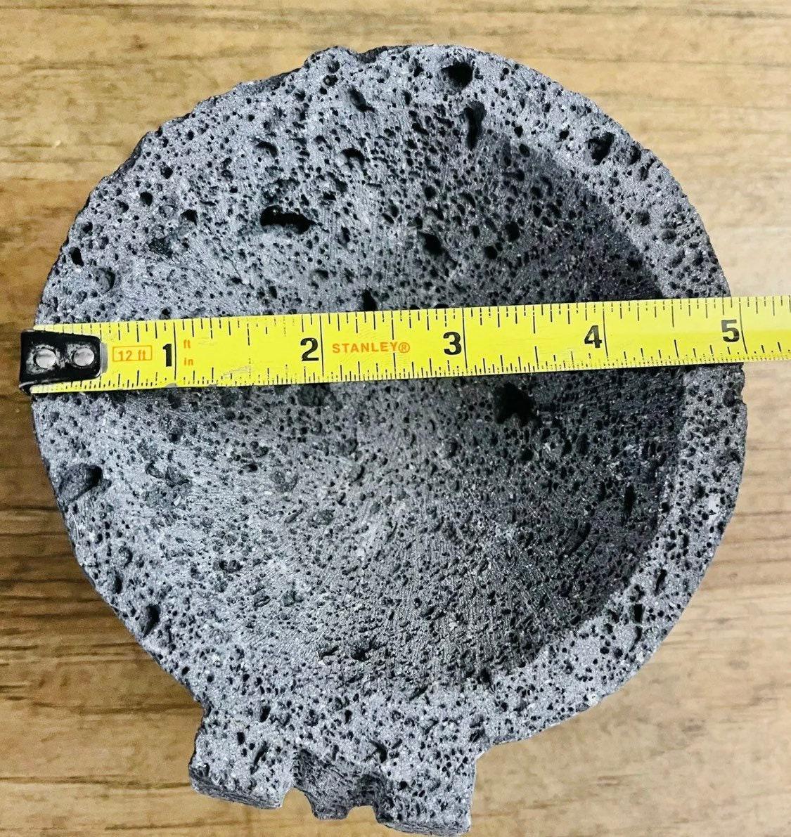Molcajete/Tejolote Authentic Mexican Mortar & Pestle Made From Lava Rock “Pig Molcajete Mexican de Piedra Volcanica