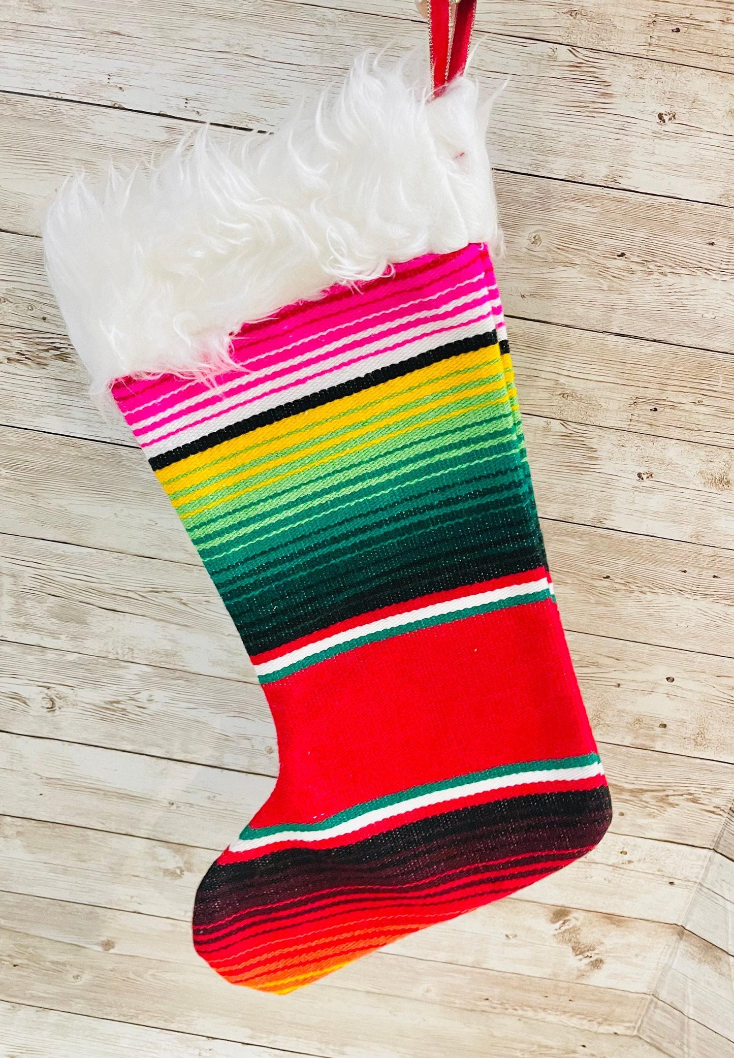 Mexican Sarape Stocking Calzeton NavideГ±os De Sarape Mexicano