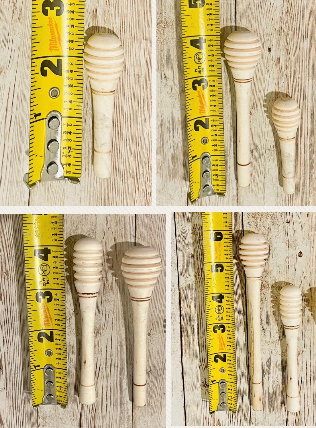 4x Mexican Honey Wood Stirrers 4 Different Sizes 4 Mieleros Mexicanos de Madera 4 Diferente TamaГ±os