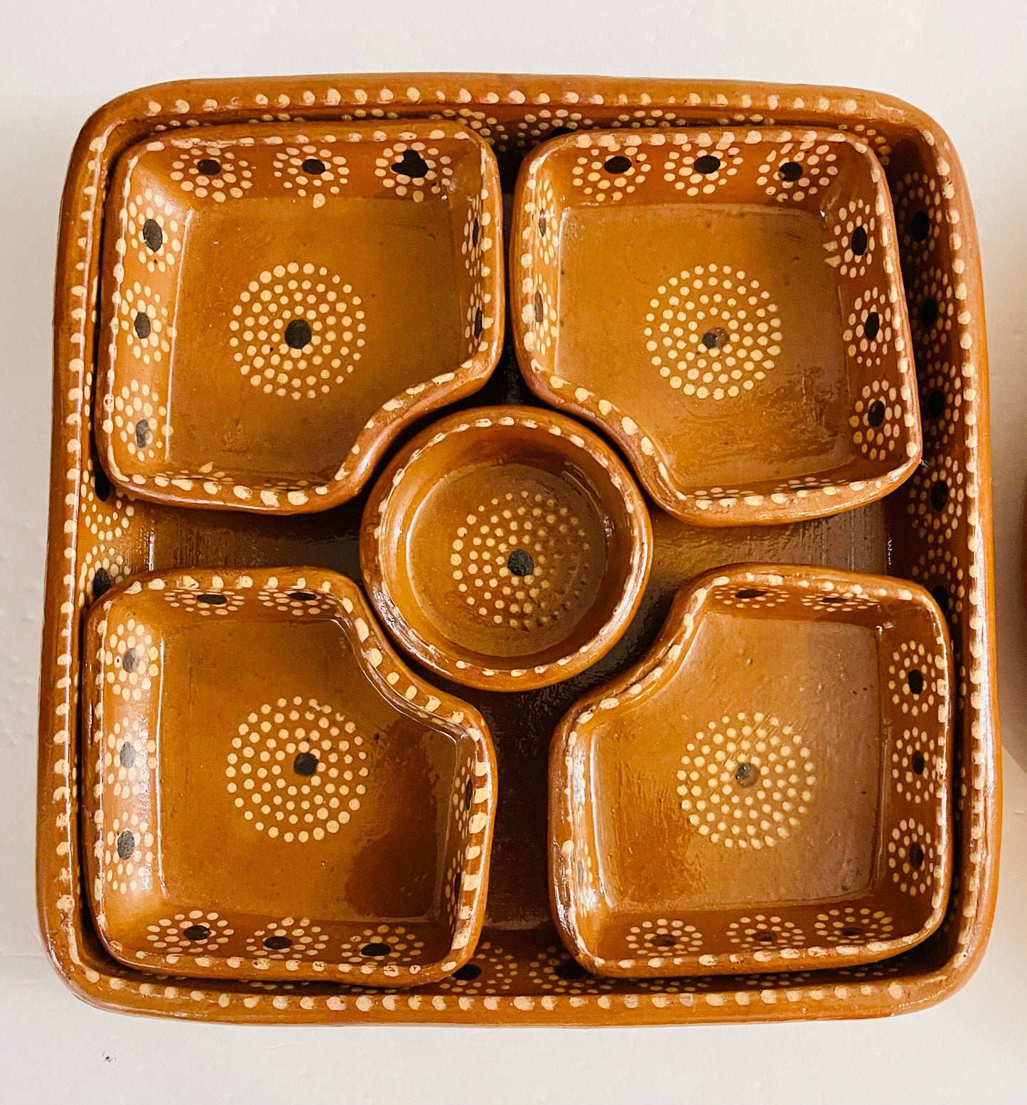 Salseros de Barro Mexicano Terracota “12 and “10 Inch Tray