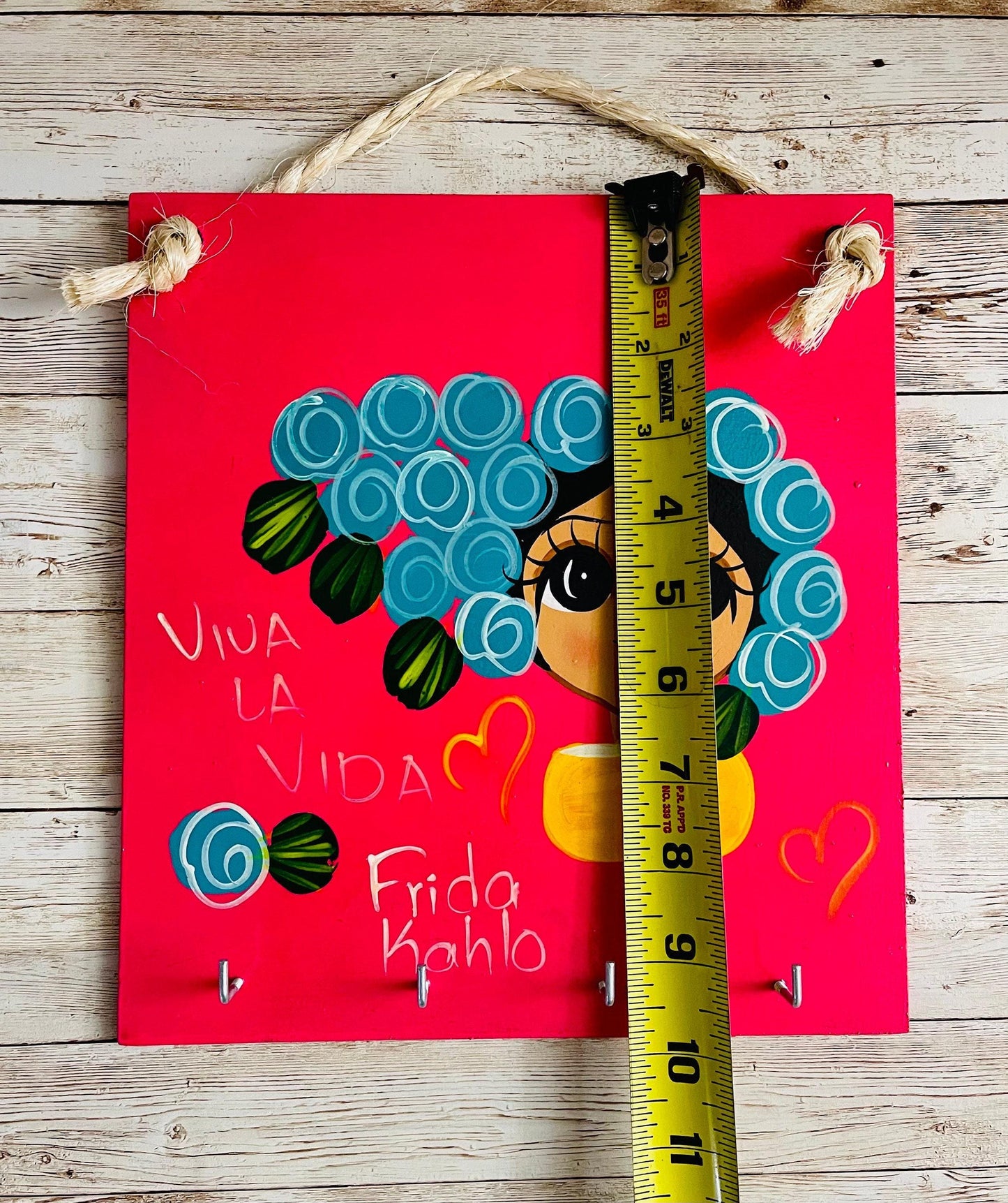 Porta Llavero Mexicano De Frida Kahlo Frida Kahlo Keychain Key Holder Display-Key Wall Display.