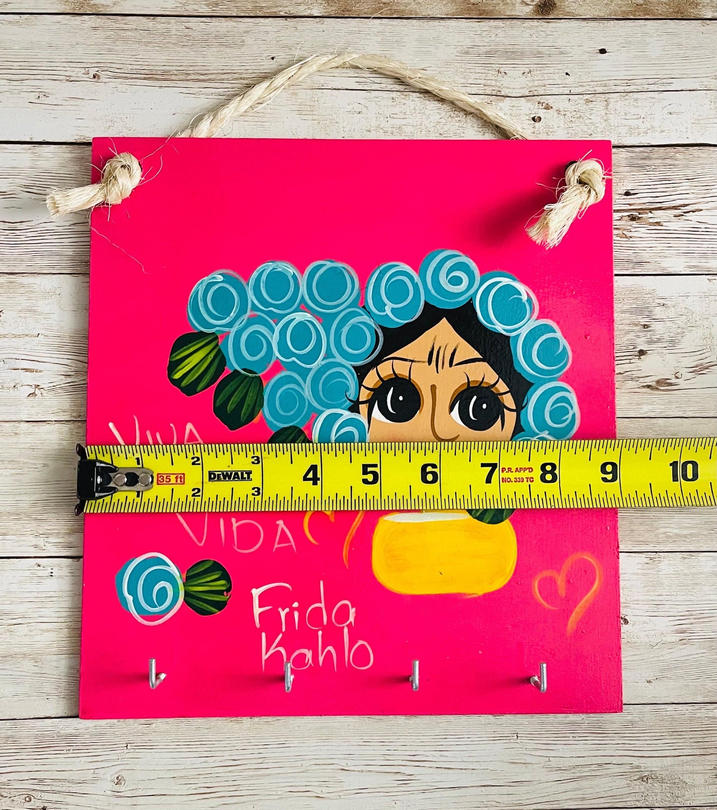 Porta Llavero Mexicano De Frida Kahlo Frida Kahlo Keychain Key Holder Display-Key Wall Display.