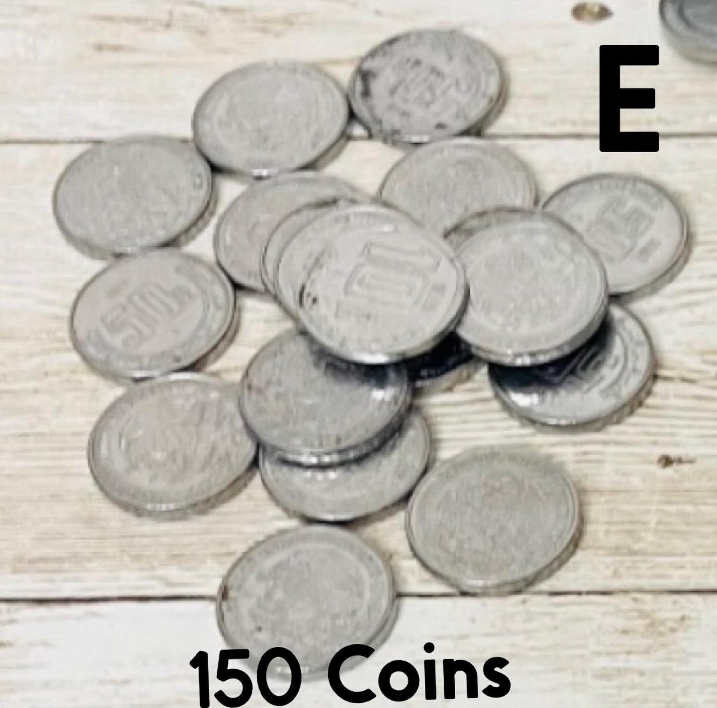 50 Monedas Mexicanas de Fichas Falsas MagnГ©ticas de 50 Centavos para Jugar 50 Cent Magnetic Play Coins or Chips for Filling Bingo Cards