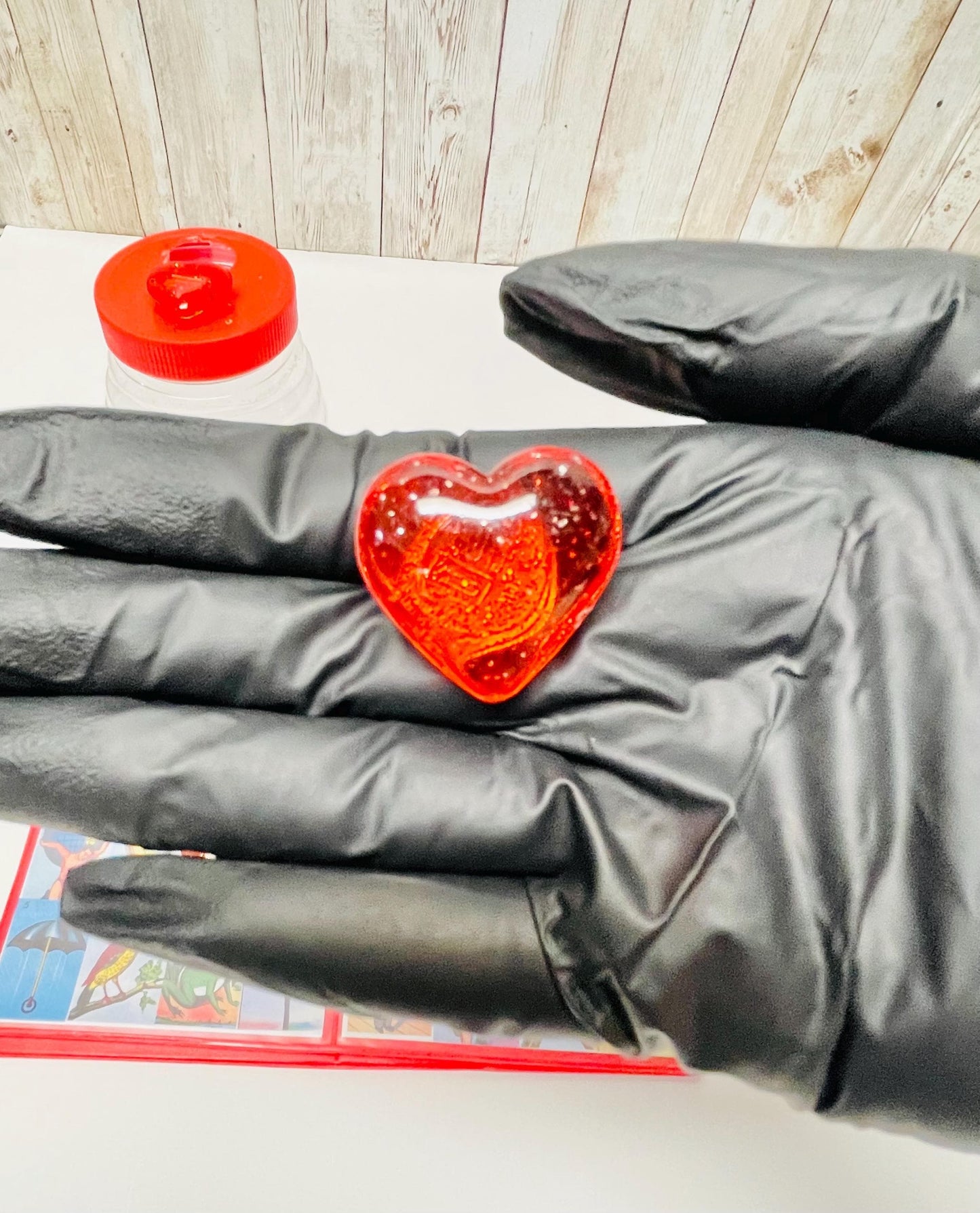 40 Fichas Magneticas de Corazonsitos con Pala MagnГ©tica 40 Magnetic Heart Chips and Wand to Play Bingo