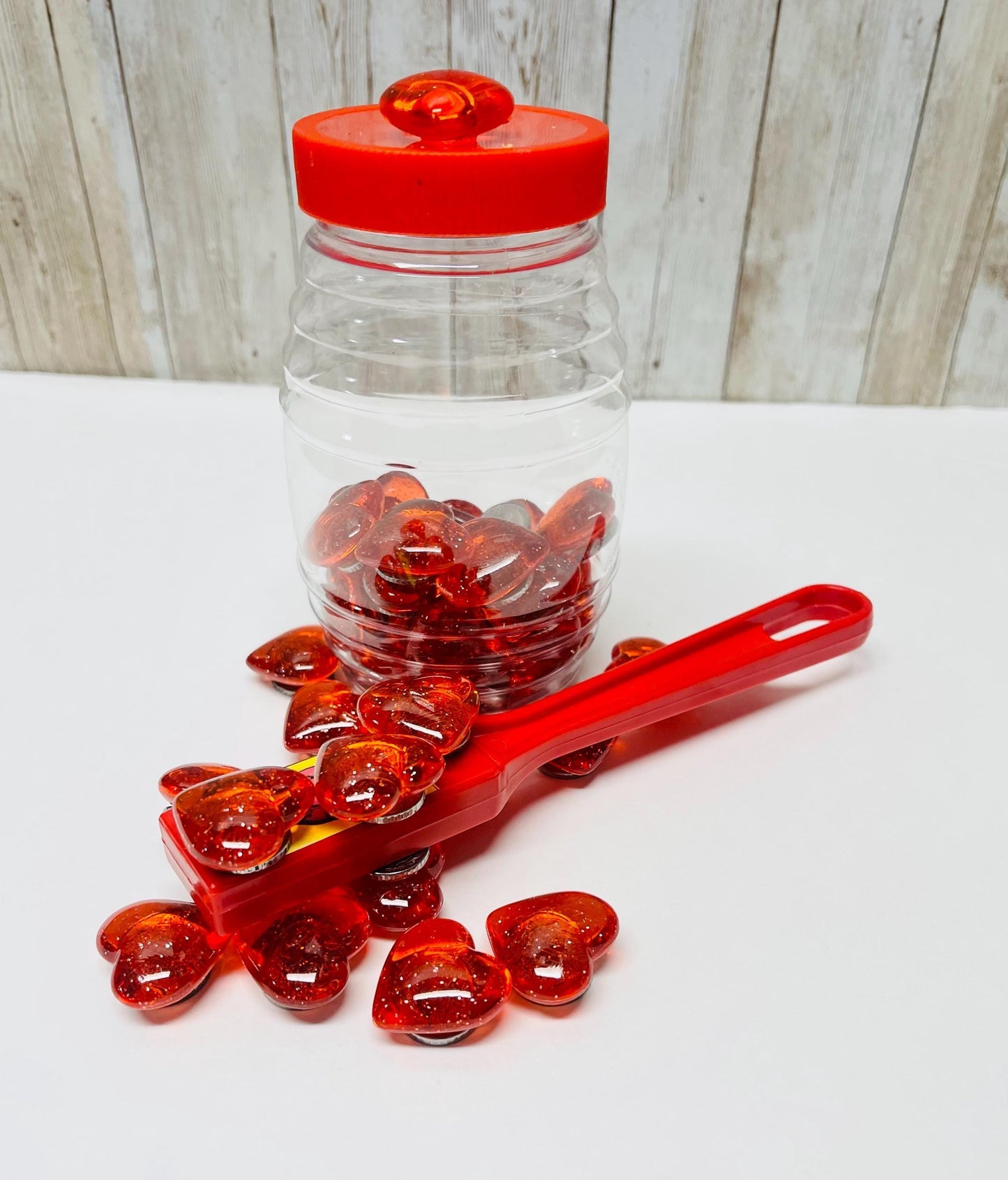 40 Fichas Magneticas de Corazonsitos con Pala MagnГ©tica 40 Magnetic Heart Chips and Wand to Play Bingo