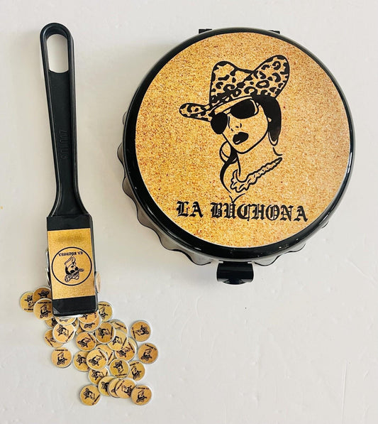 Fichero La Buchona Para Monedas/Fichas Con Pala MagnГ©tica Y 50 Fichas