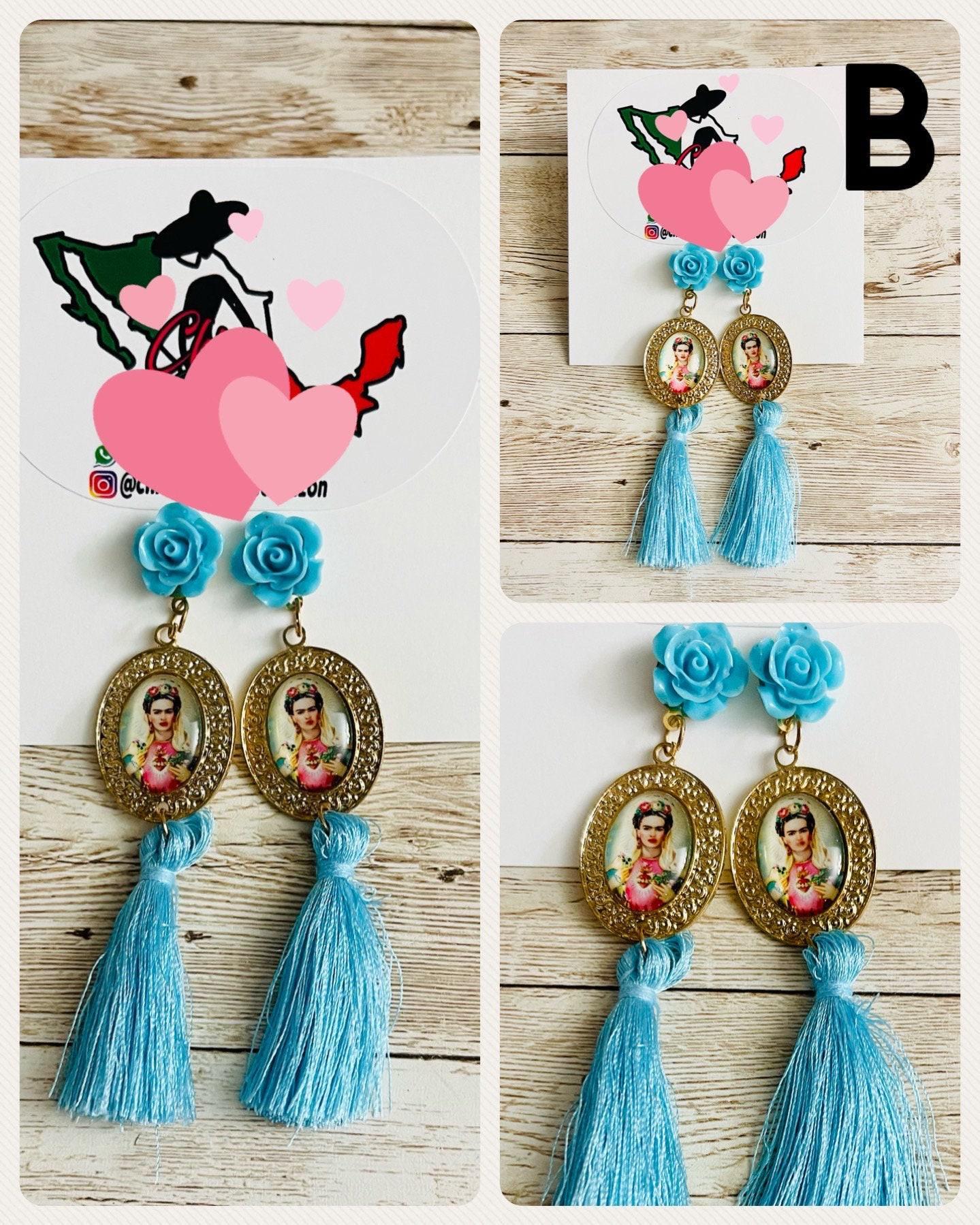 Frida Kahlo Earrings Aretes de Frida Kahlo