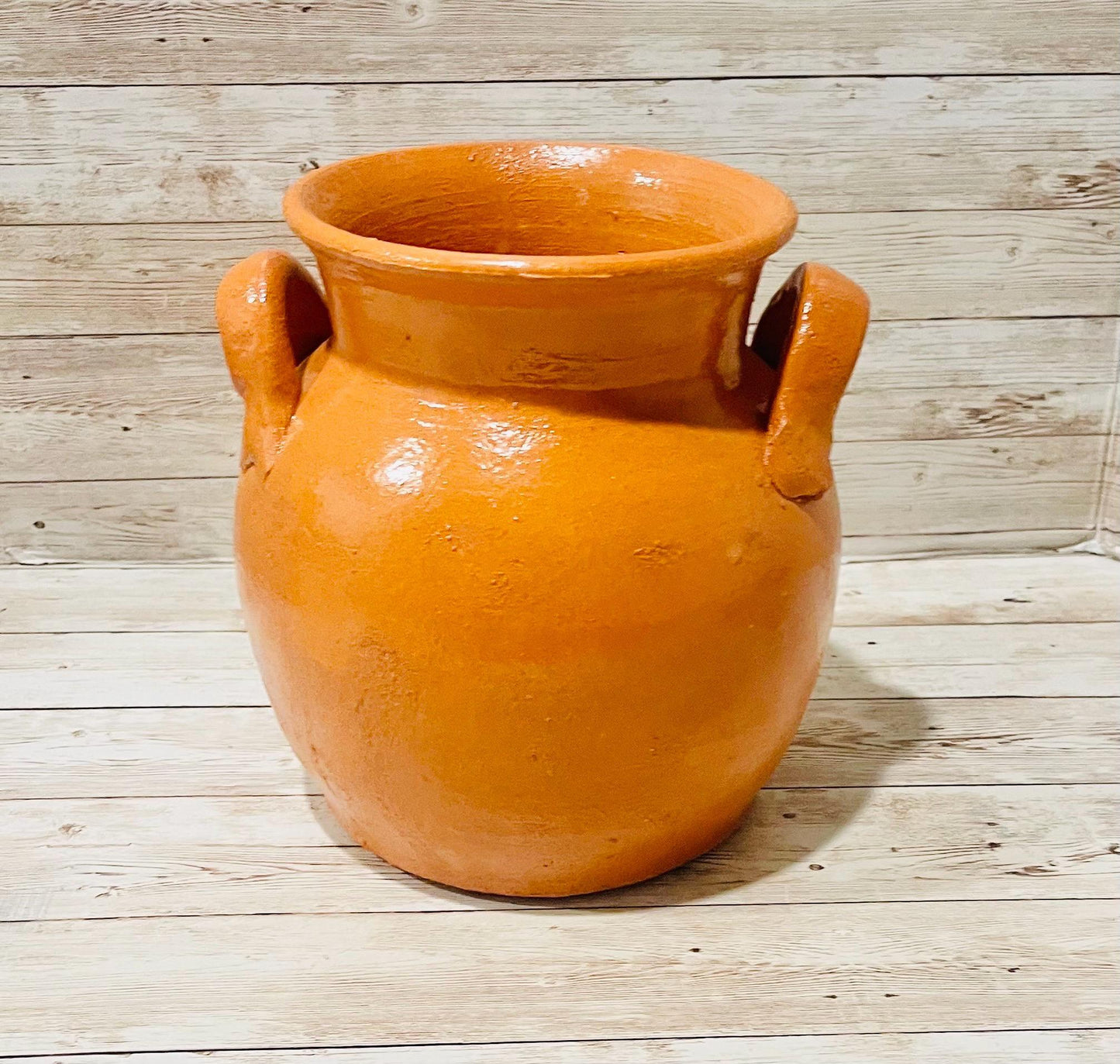 Mexican 2 Liter Terra Cota Pot Olla de Barro Mexicana de 2 Litros