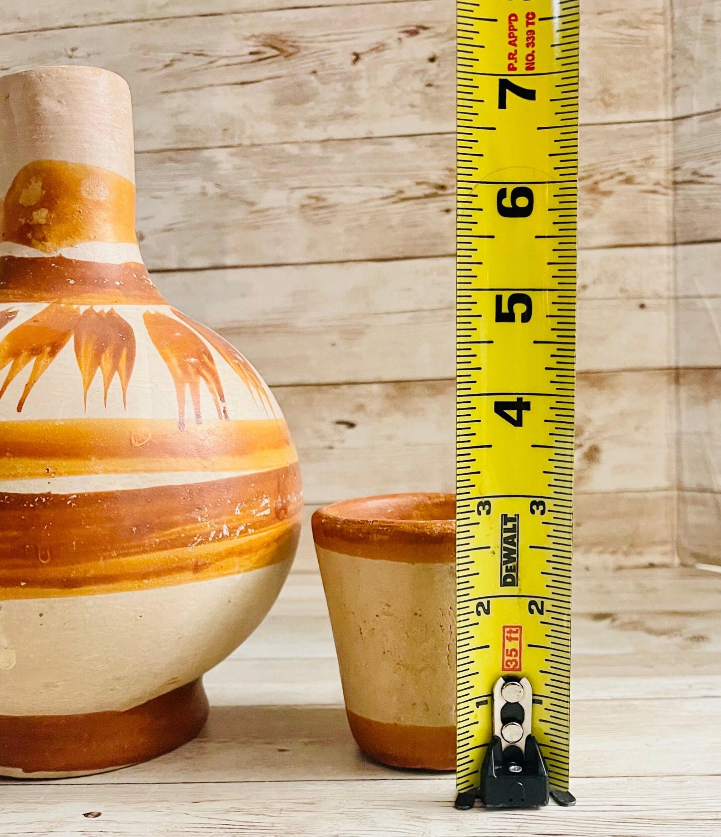 Mexican Terra Cota WaterJug & Cup BotellГіn GarrafГіn de Barro Mexicano