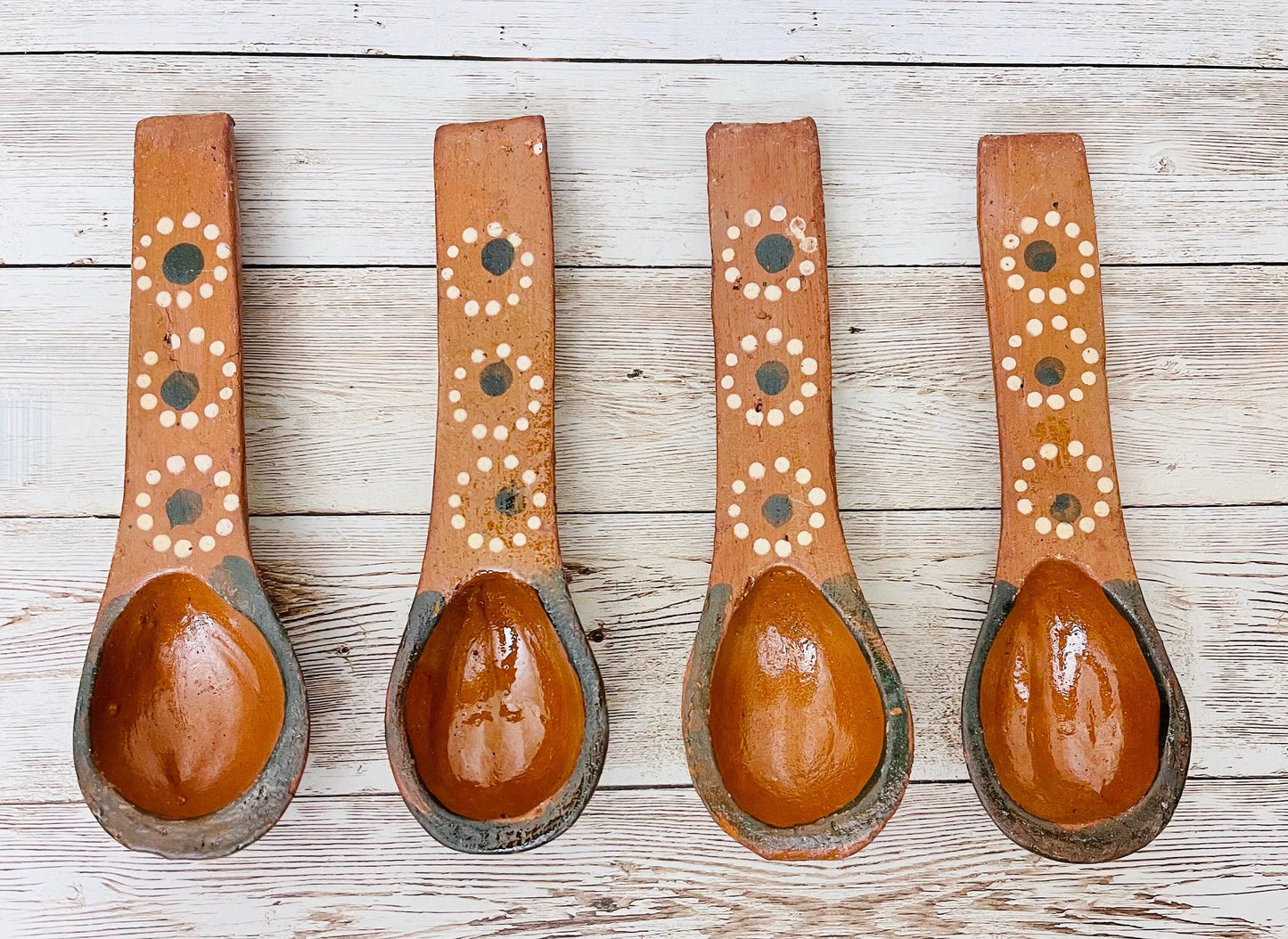 Mexican Terracotta Spoons Cucharas de Barro Mexicano