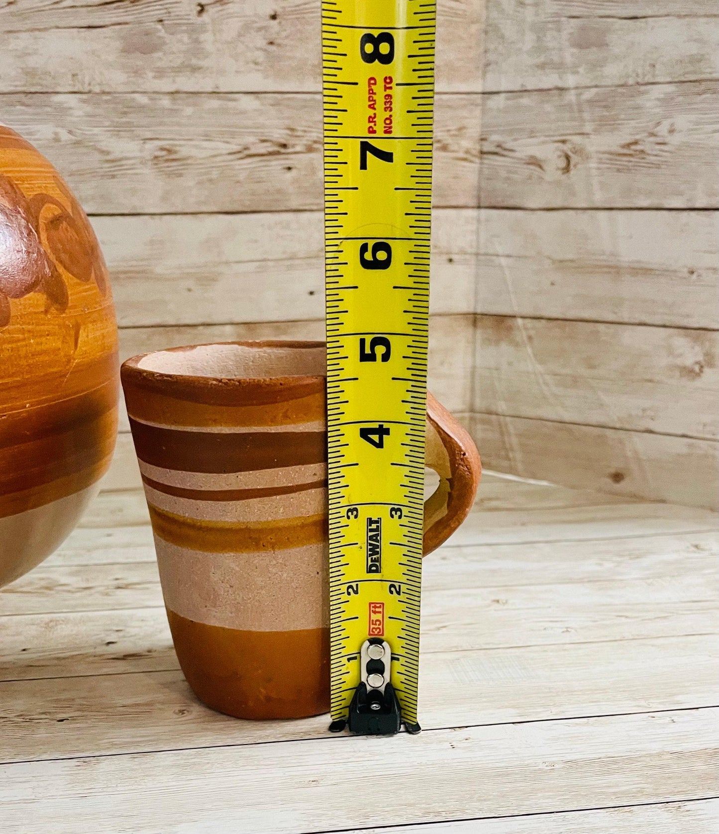 Mexican Clay WaterJug & Cup Botellón Garrafón de Barro Mexicano