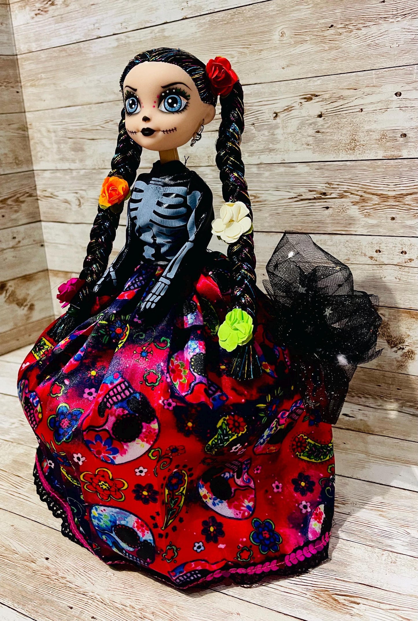 Day of the Dead Frida Kahlo Catrina Doll Catrina de Frida Kahlo Dia de Muertos