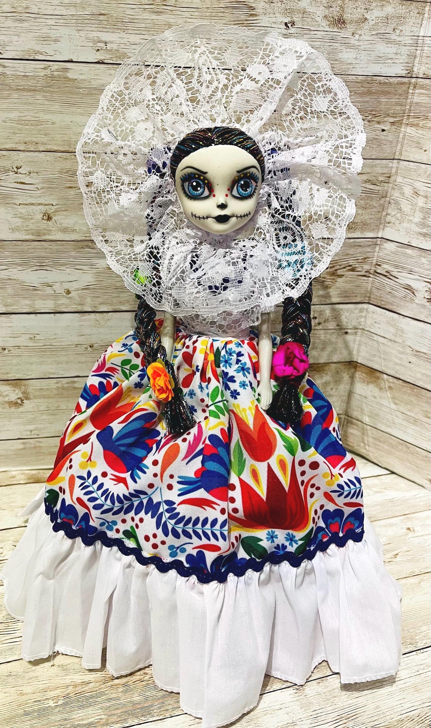 Day of the Dead Frida Kahlo Catrina Doll Catrina de Frida Kahlo Dia de Muertos