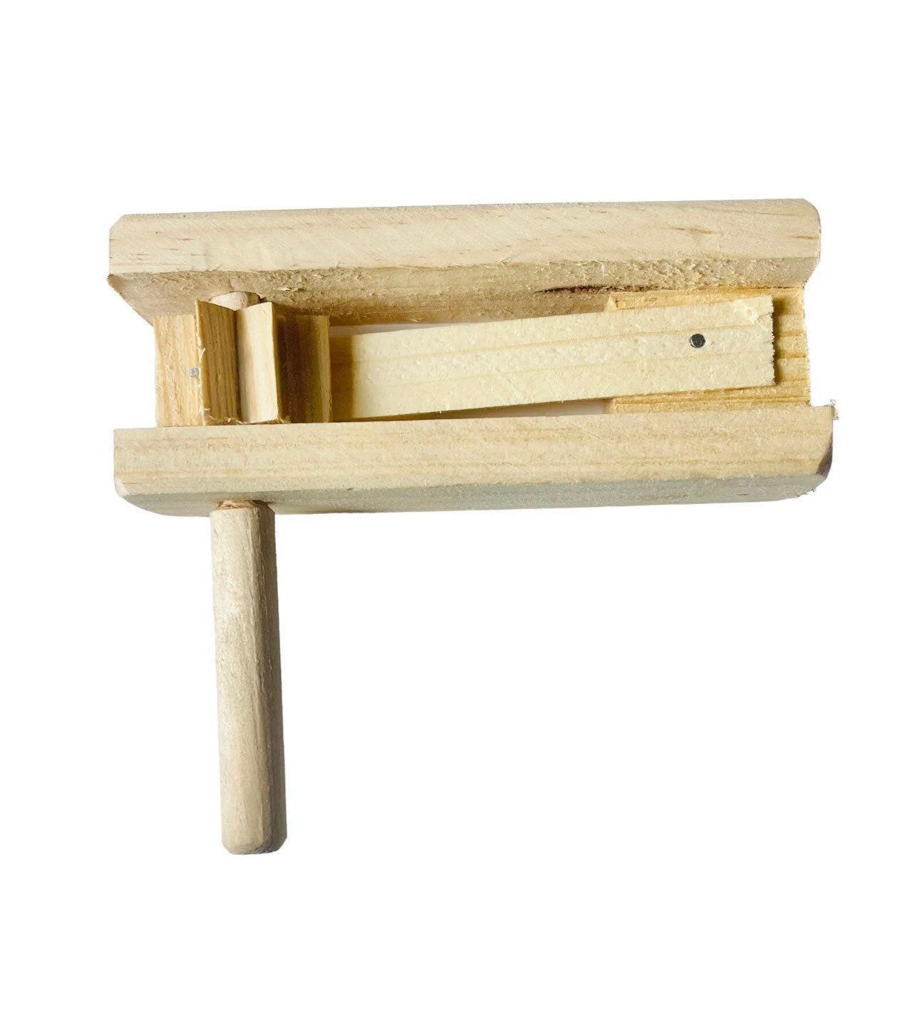 Matracas Mexicana Mexican Wooden Noisemaker Grogger, Matraca Loud 5 and 7.5 inches