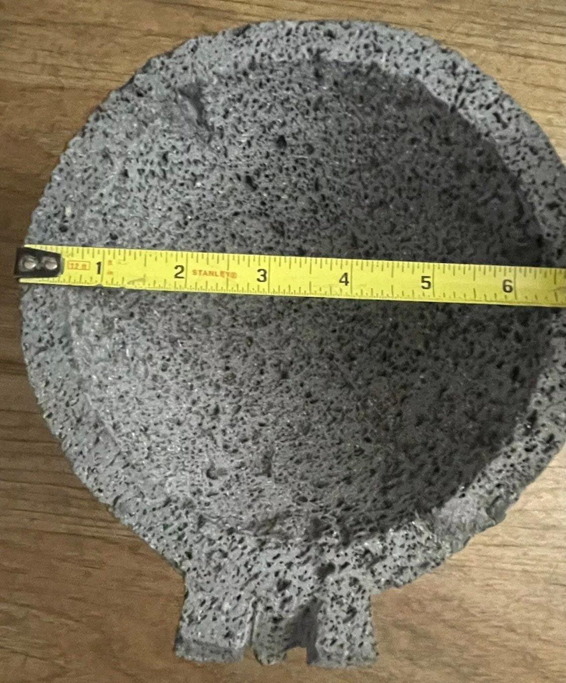 Molcajete/Tejolote Authentic Mexican Mortar & Pestle Made From Lava Rock “Pig Molcajete Mexican de Piedra Volcanica