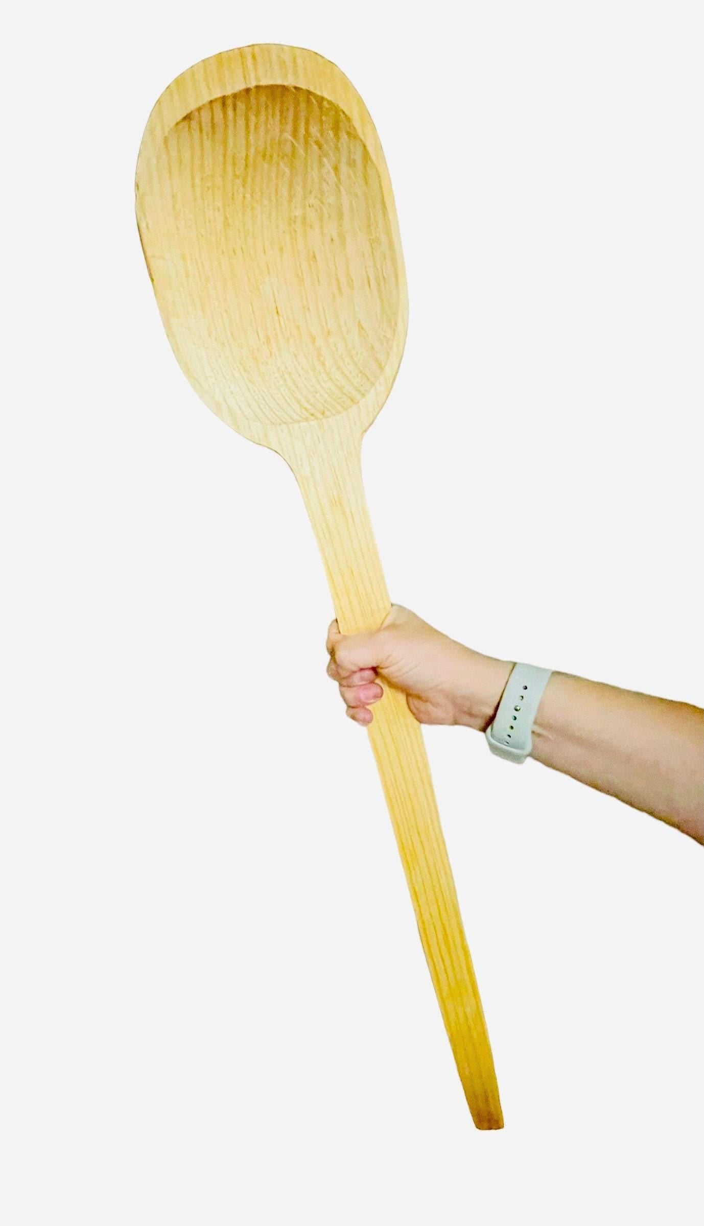 Mexican X Large Wooden Spoons Different Sizes 35 and 27 inches. Cuchara Mexicana de Madera Grande para Carnitas y Cazo 2 tamaños disponibles