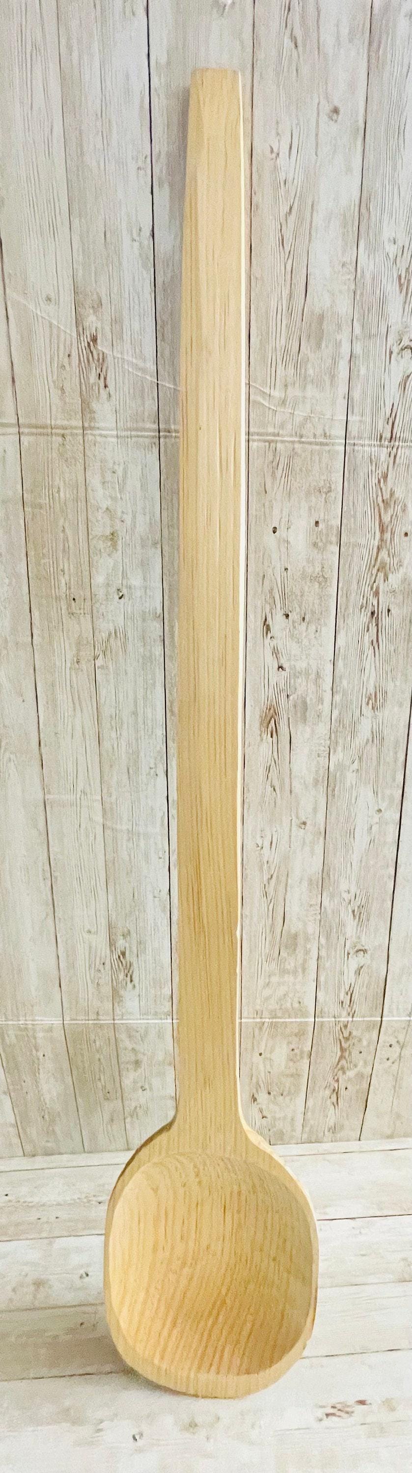 Mexican X Large Wooden Spoons Different Sizes 35 and 27 inches. Cuchara Mexicana de Madera Grande para Carnitas y Cazo 2 tamaños disponibles