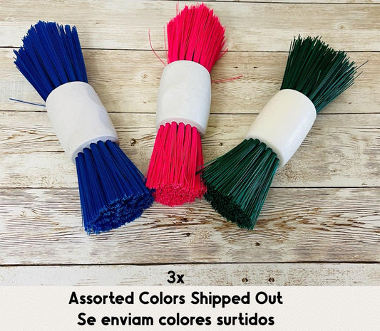 3x Mexican Plastic Brush Scrubber 3 Escobetas Mexicanas de Plastico