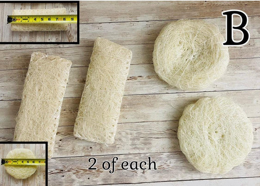 Estropajo De Ixtle Mexicano Ixtle Scourer Body Scrub 100% Natural Fibers